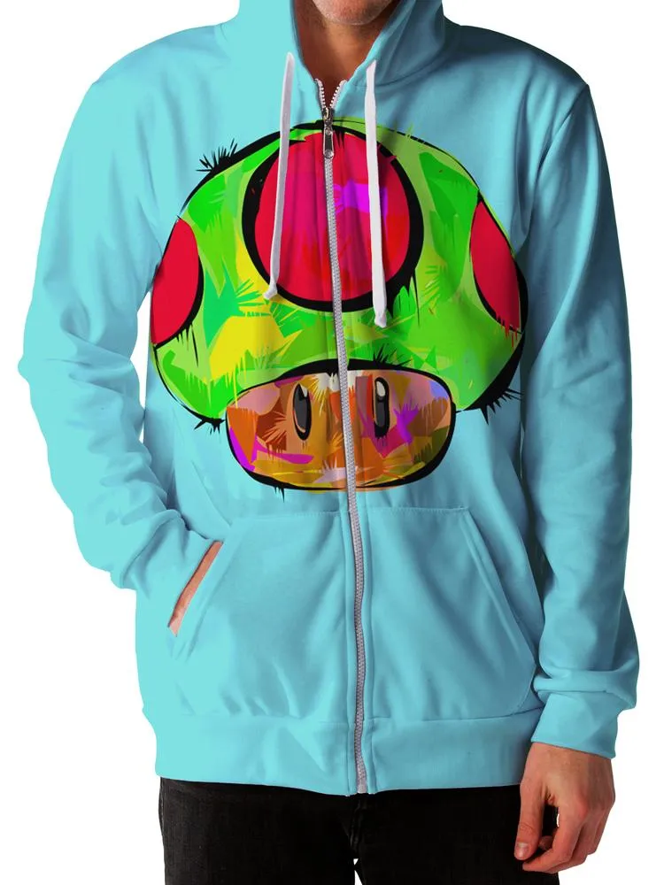 1 Up Unisex Zip-Up Hoodie