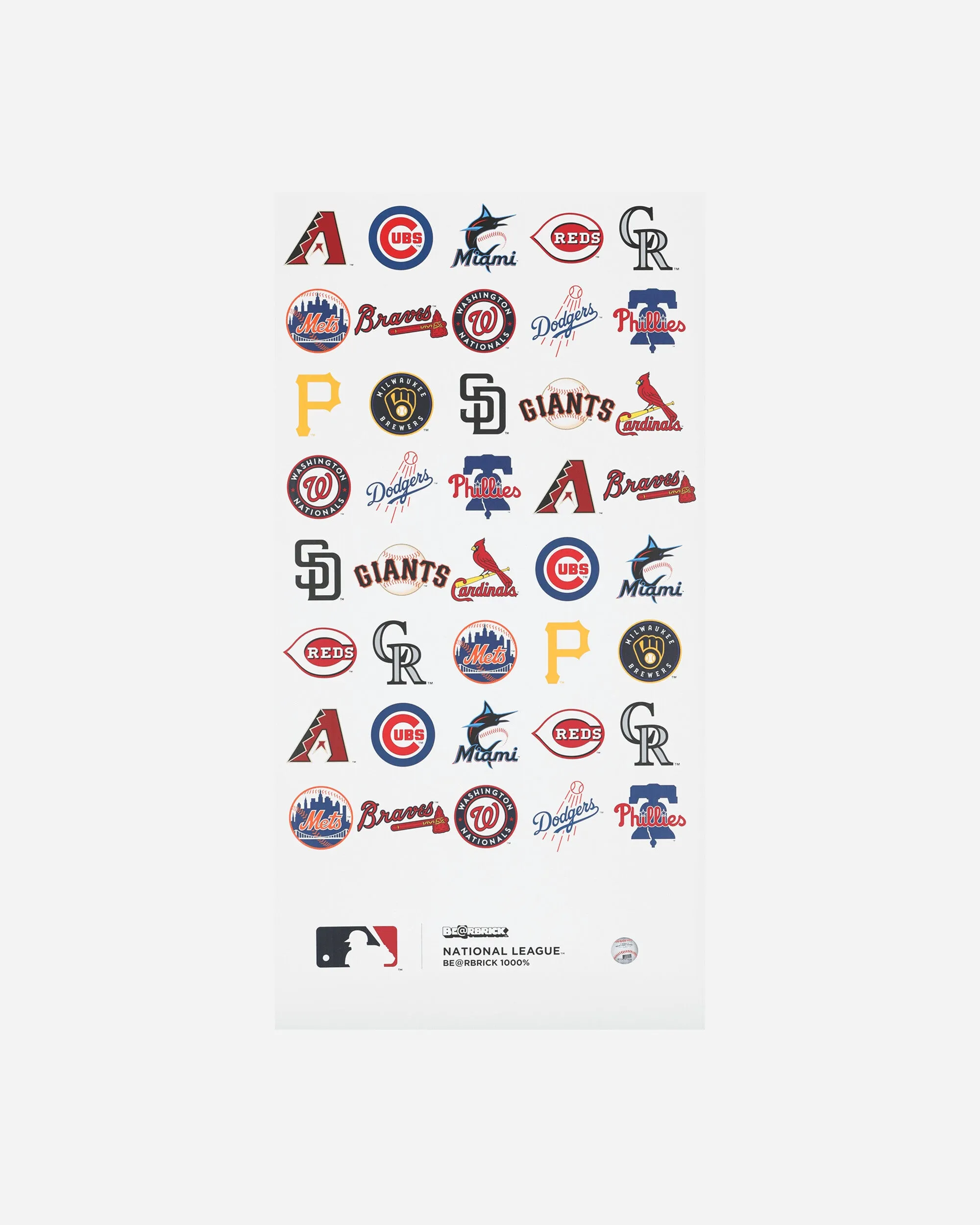 1000% MLB National League Be@rbrick Multicolor