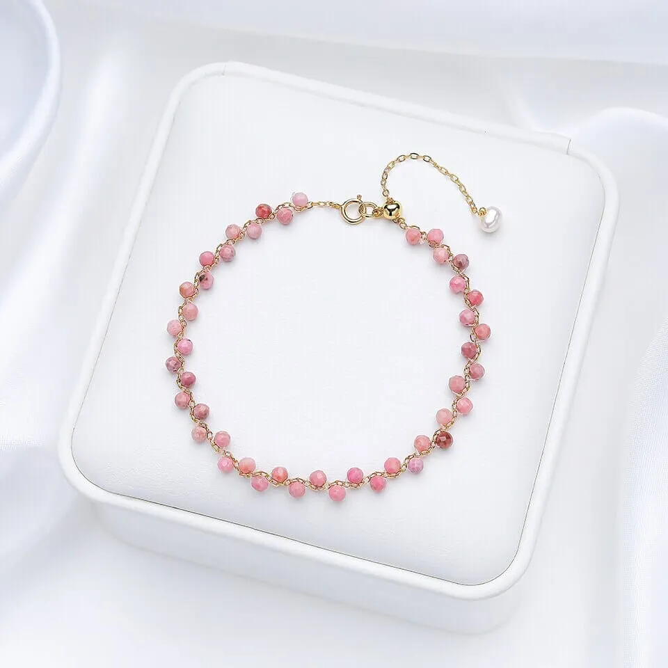 3MM Natural Stone Tourmaline Bracelet