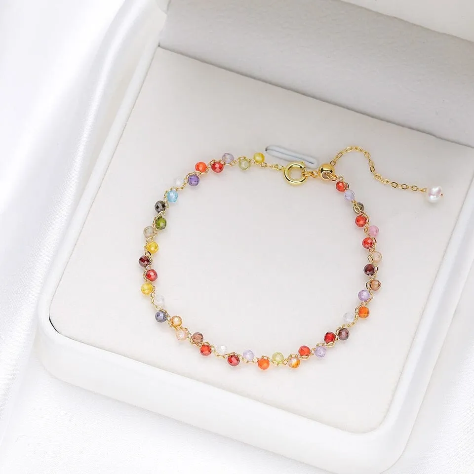 3MM Natural Stone Tourmaline Bracelet