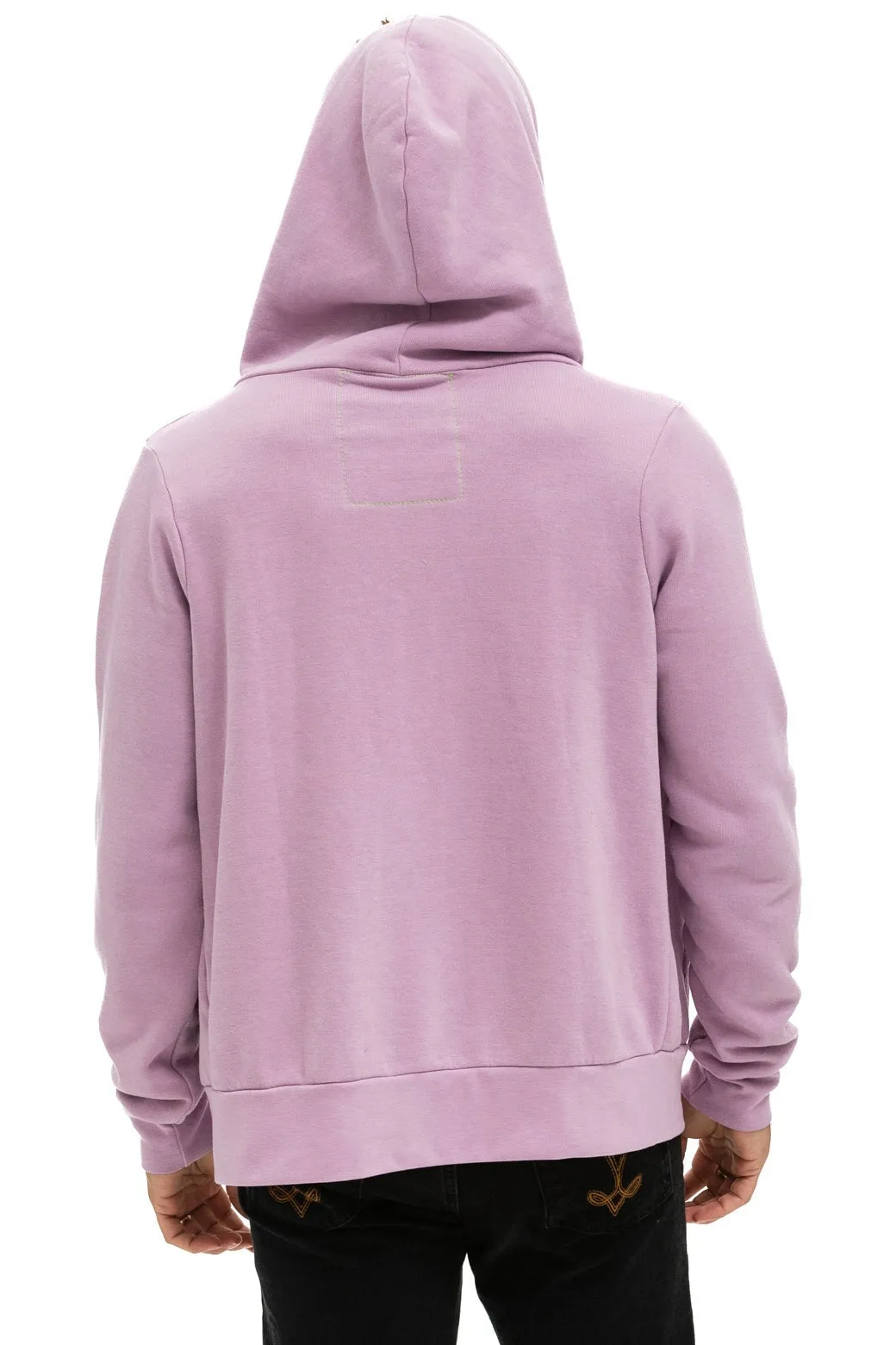 5 STRIPE HOODIE - MAUVE // PINK // GREEN