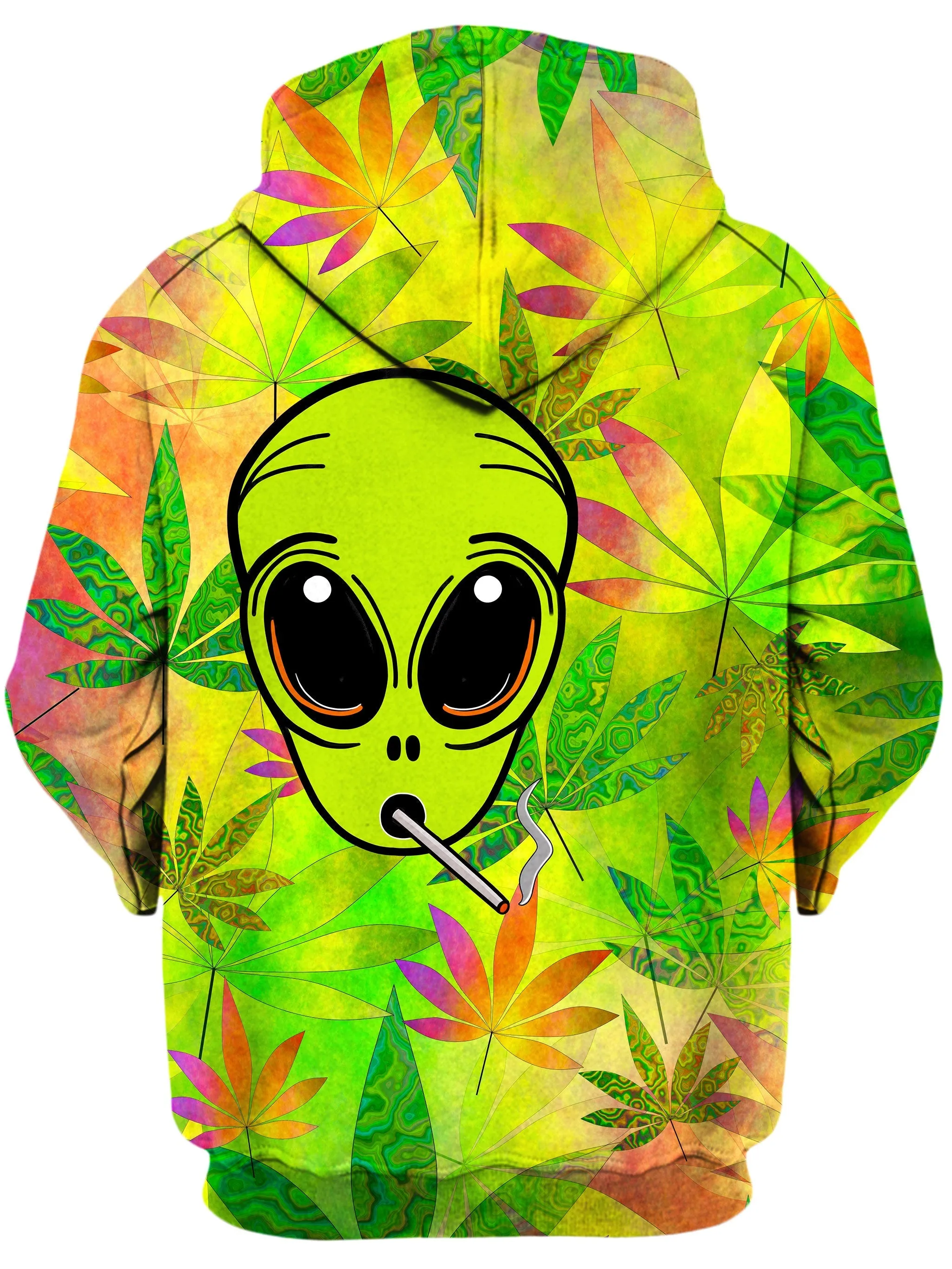 Alien Weed Unisex Zip-Up Hoodie