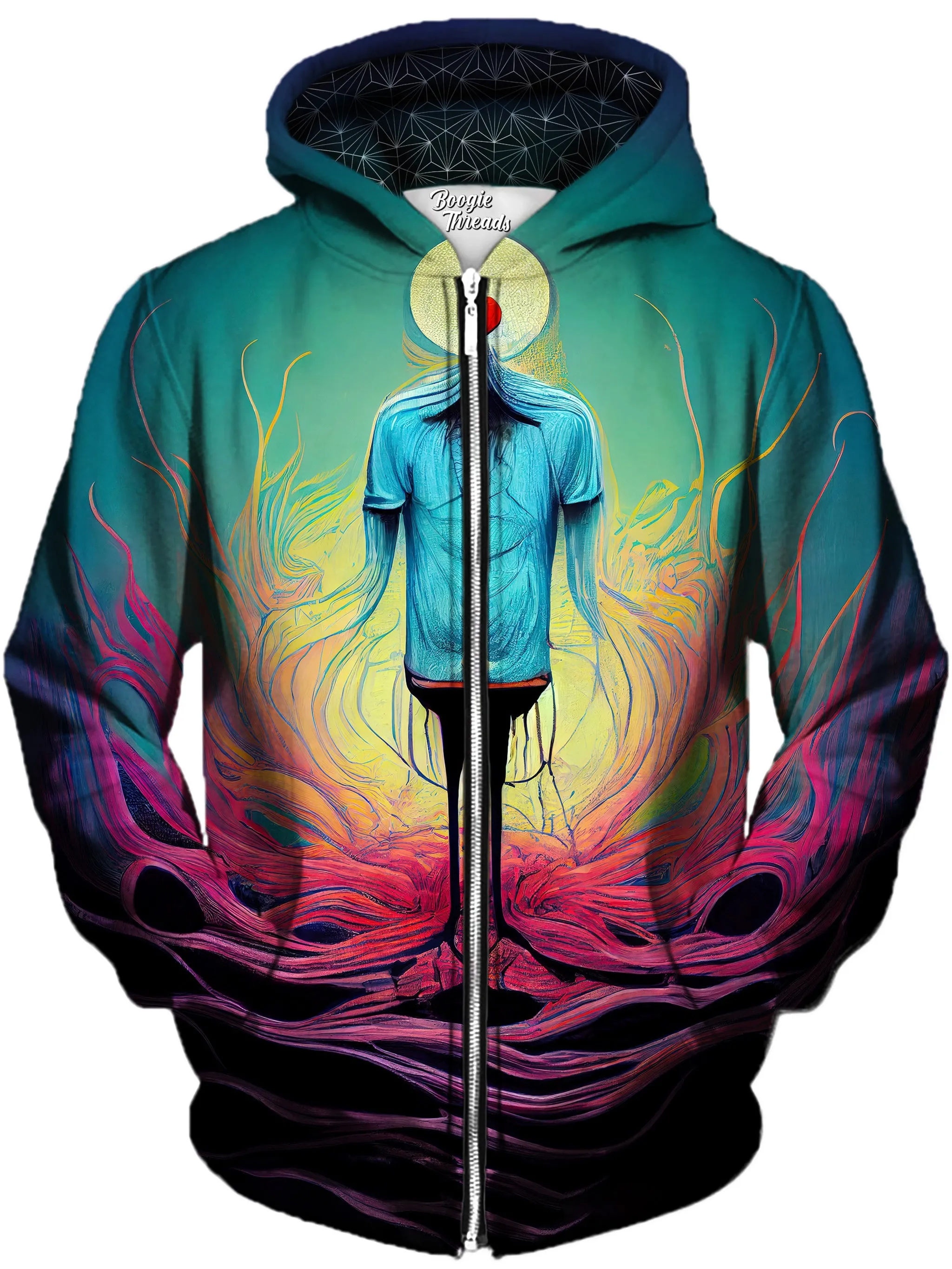 Approval Of Flame Unisex Zip-Up Hoodie