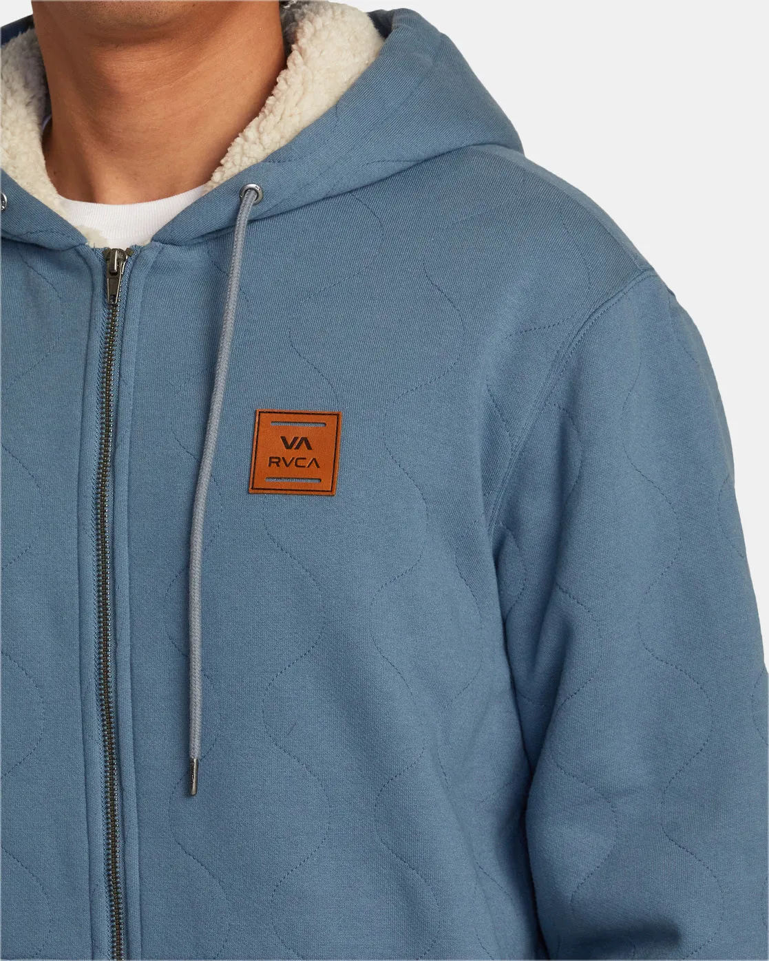 Arrow Zip-Up Hoodie - Industrial Blue