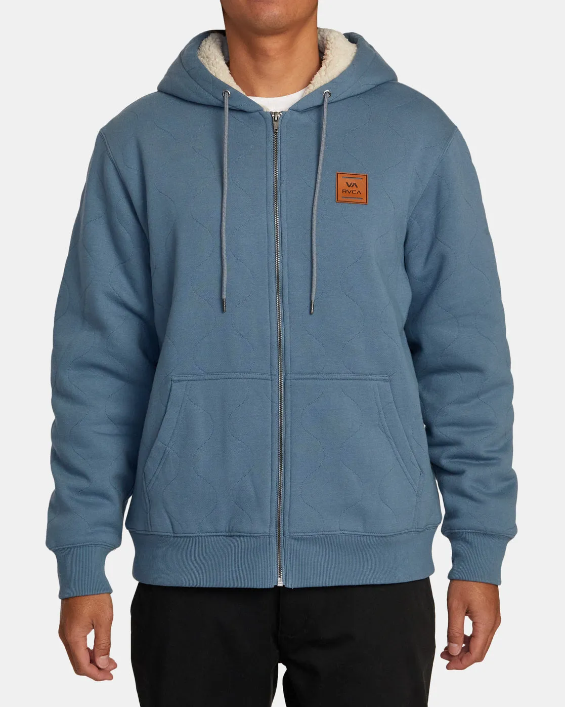 Arrow Zip-Up Hoodie - Industrial Blue