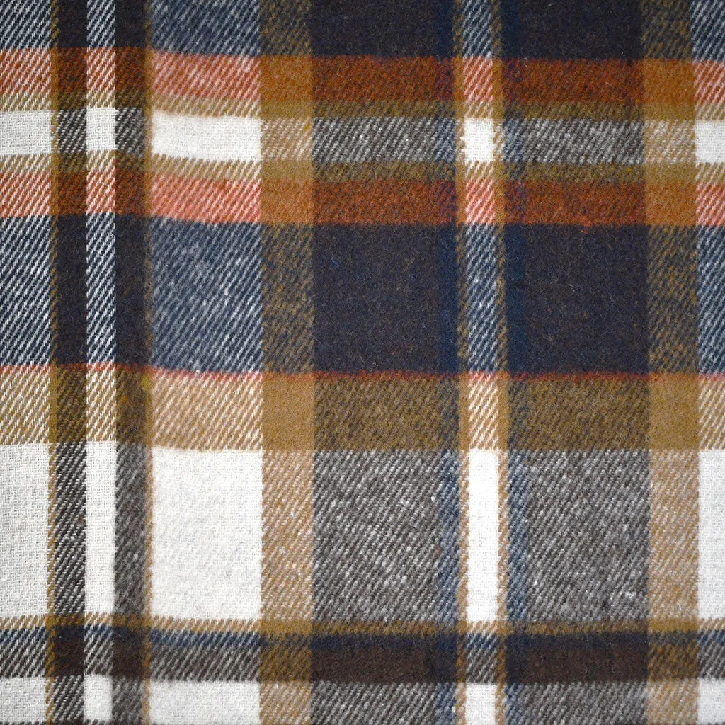 Autumn Plaid Heavy Flannel Twill Vanilla/Chocolate