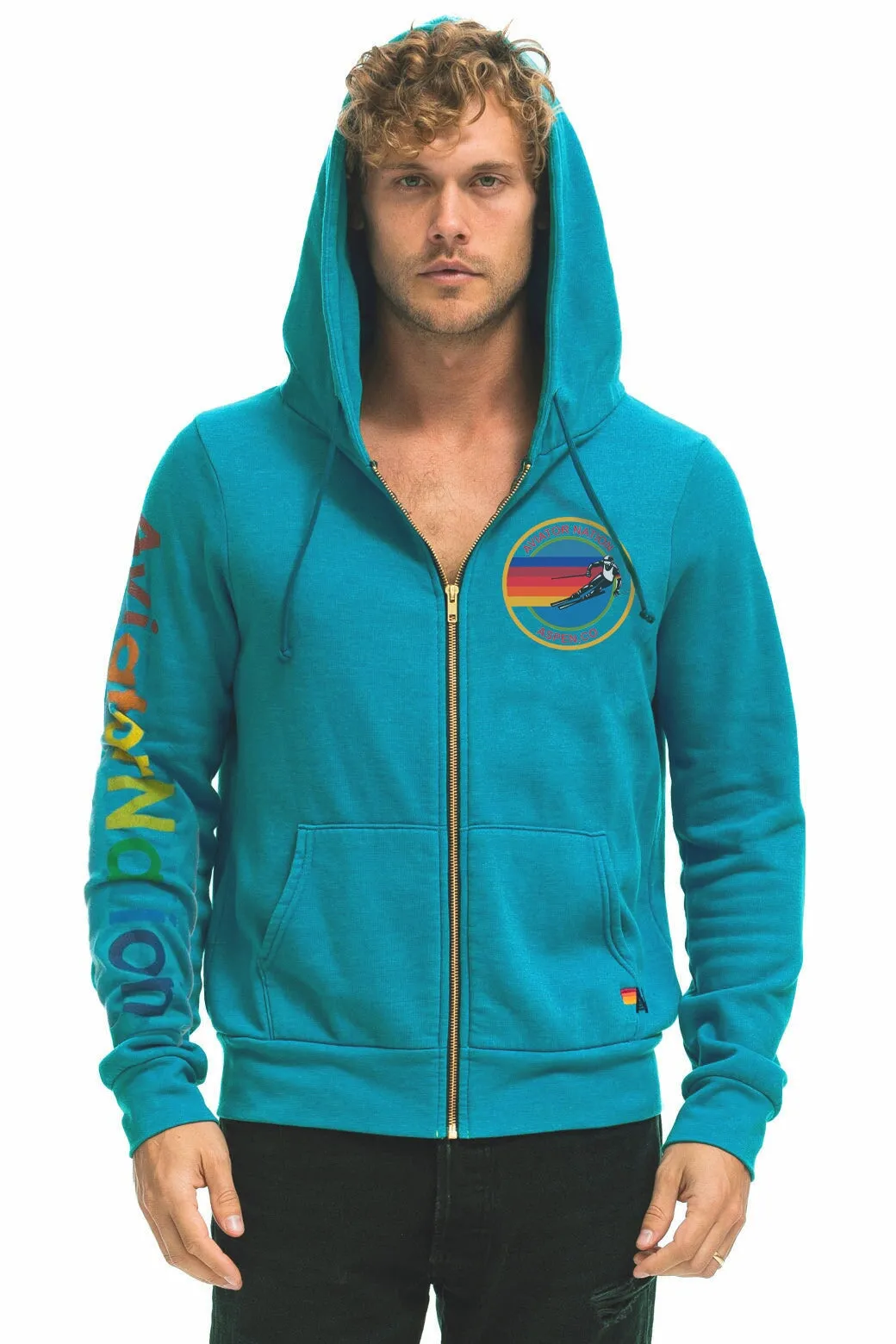 AVIATOR NATION ASPEN HOODIE - TEAL