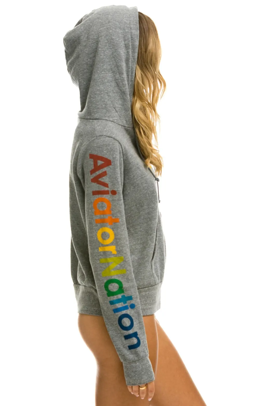 AVIATOR NATION AUSTIN HOODIE - HEATHER GREY