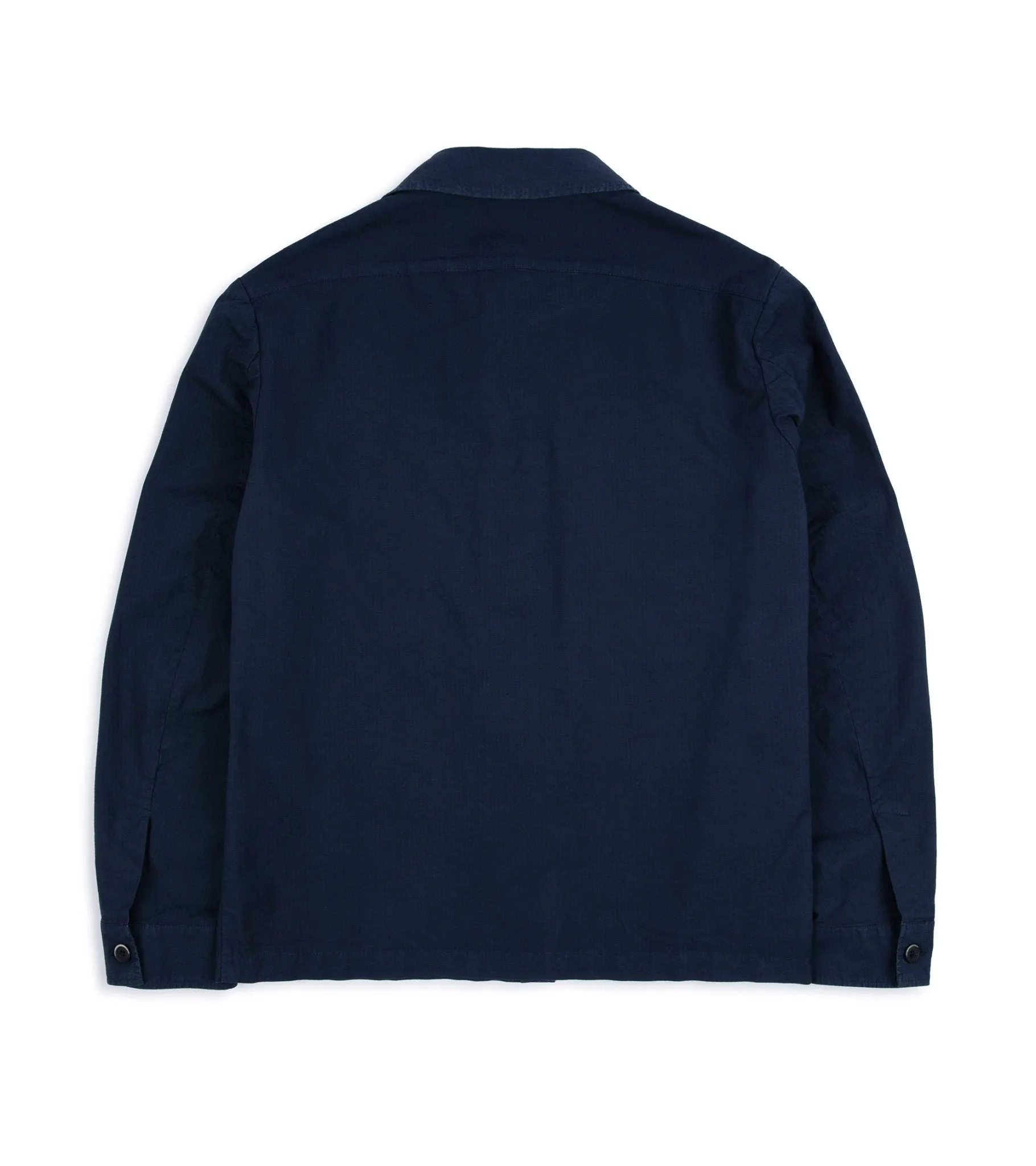 Barena Desco Mariol Ripstop Overshirt: Navy