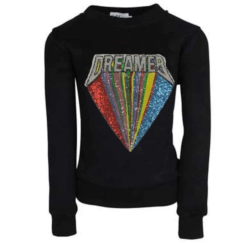 Beaded Dreamer Patch Sweatshirt