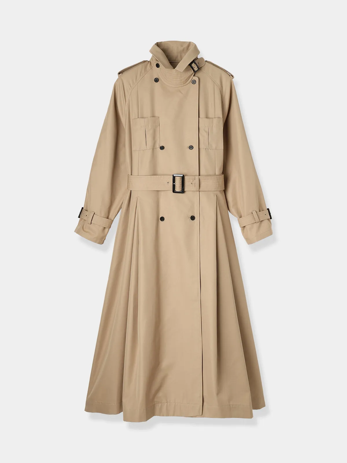 Belted Flare Trench coat