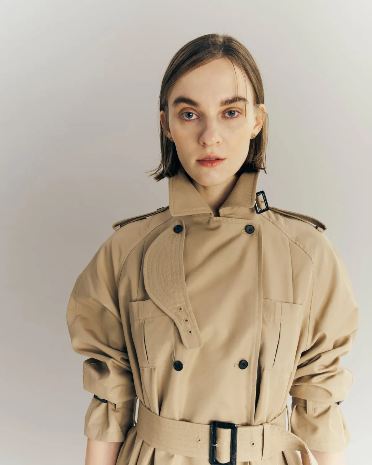 Belted Flare Trench coat