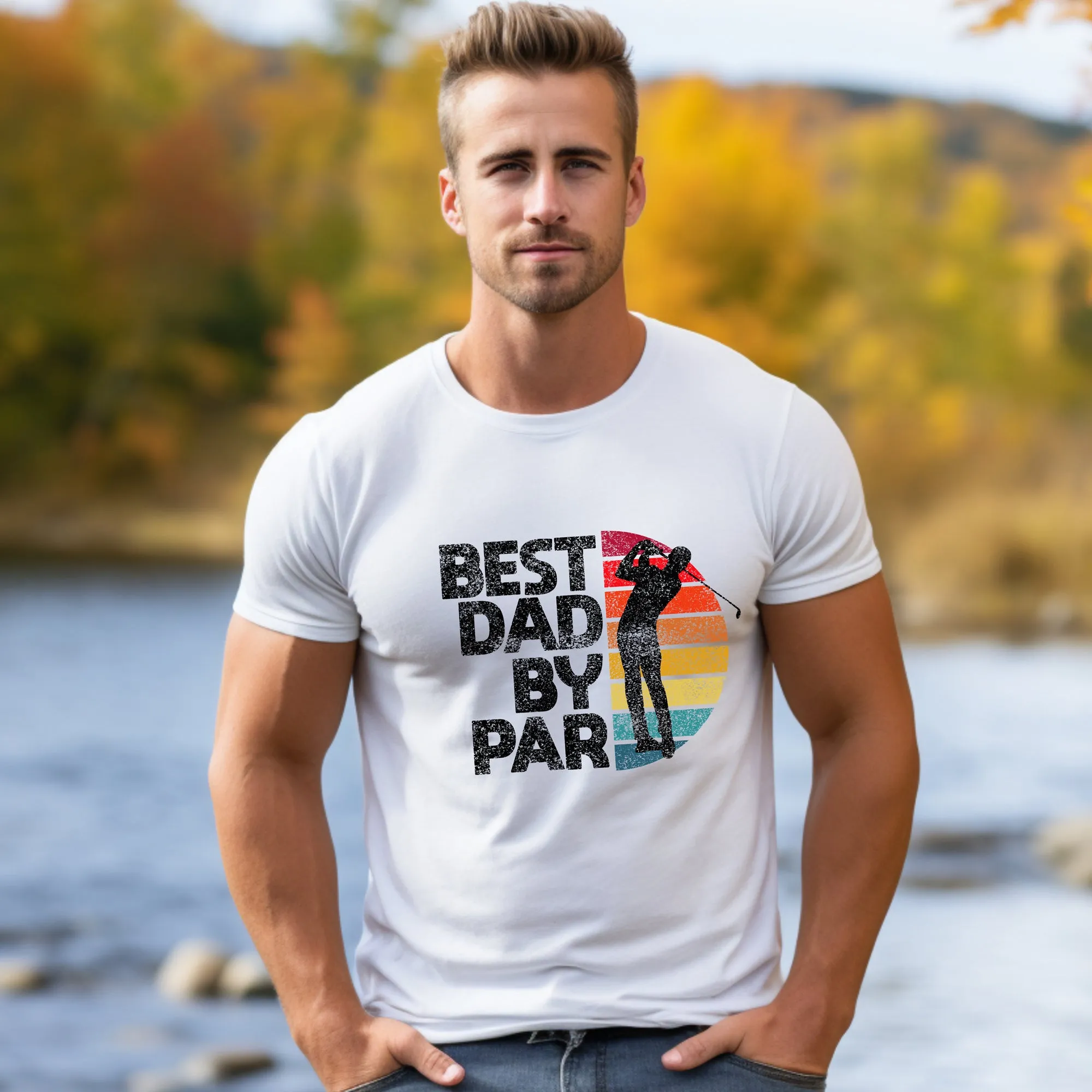 Best "DAD" By Par - PERSONALIZED Shirt