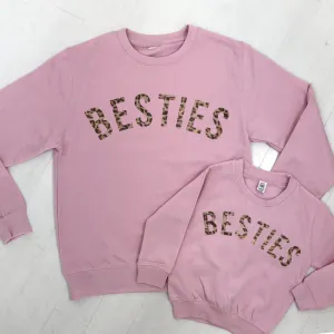 Besties Leopard Matching Sweatshirts (MRK X)