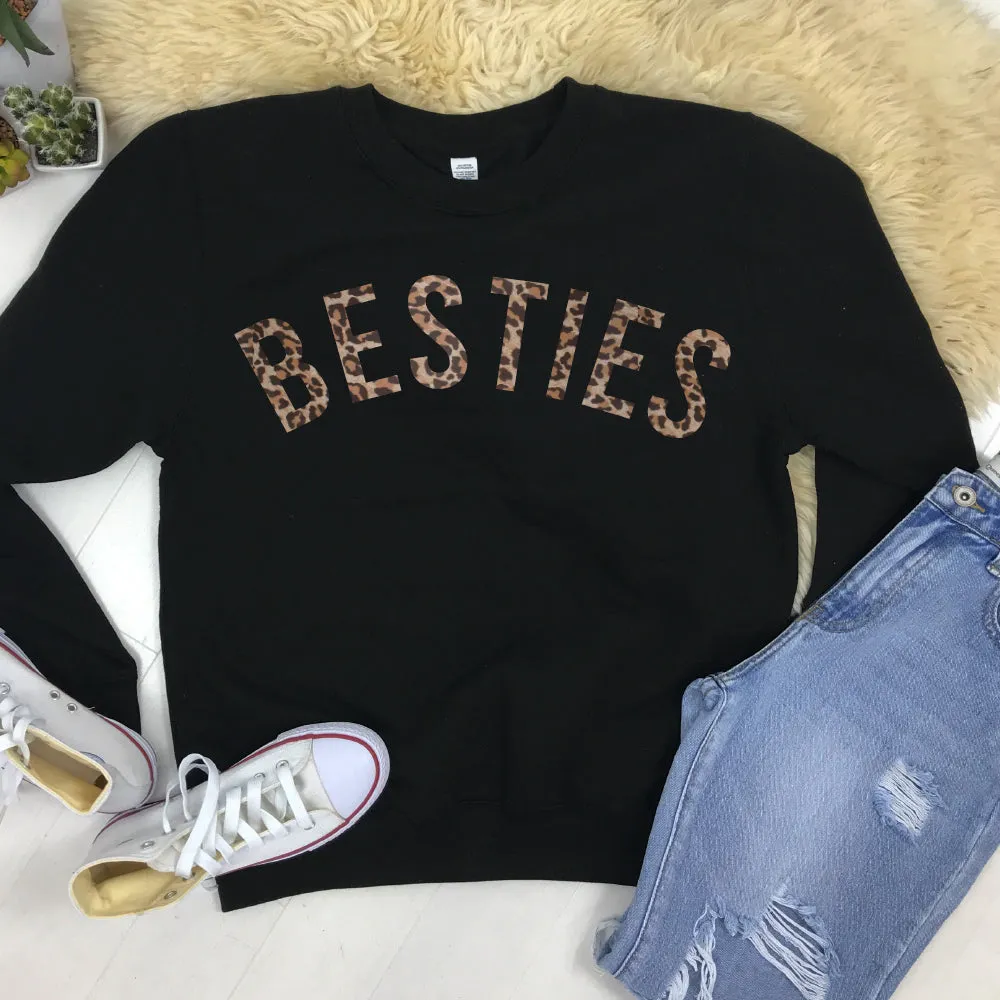 Besties Leopard Matching Sweatshirts (MRK X)