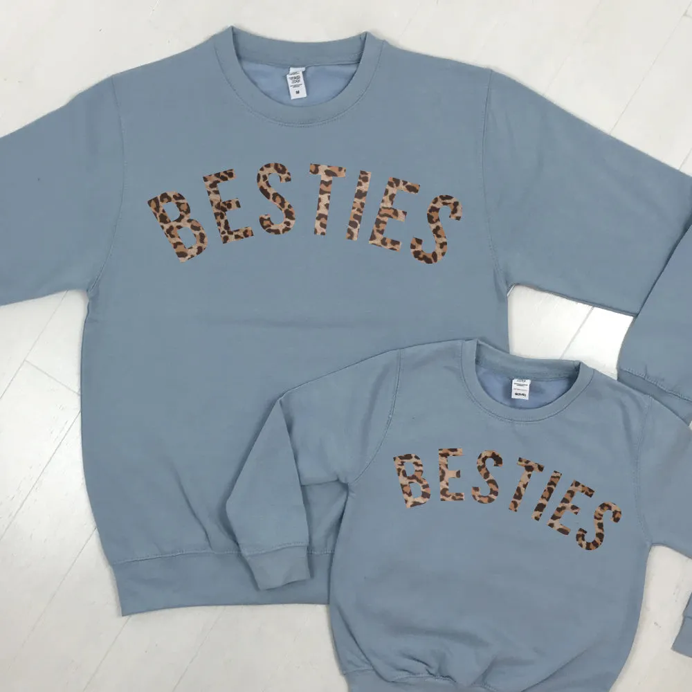 Besties Leopard Matching Sweatshirts (MRK X)