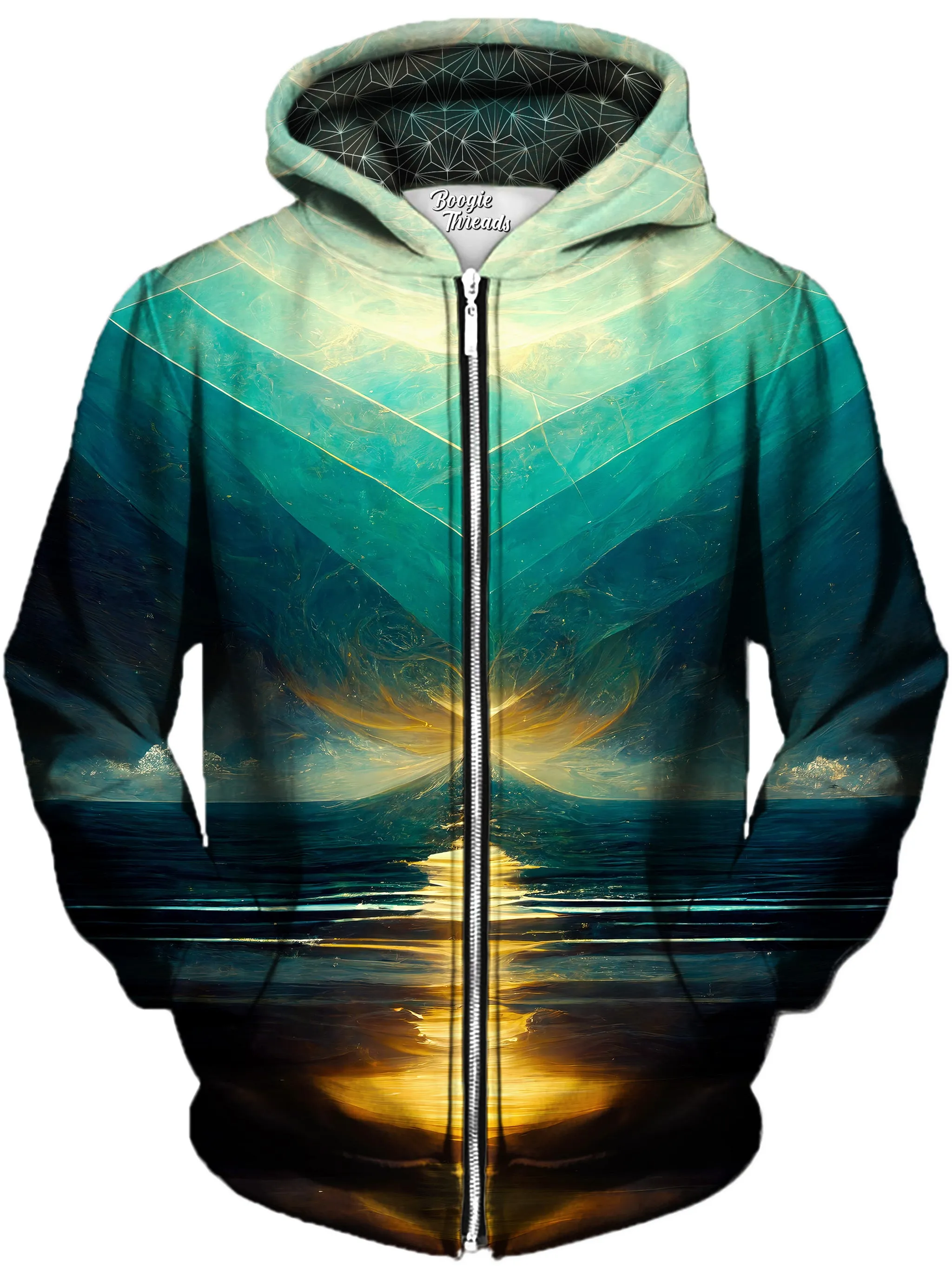 Bewildered Discovery Unisex Zip-Up Hoodie