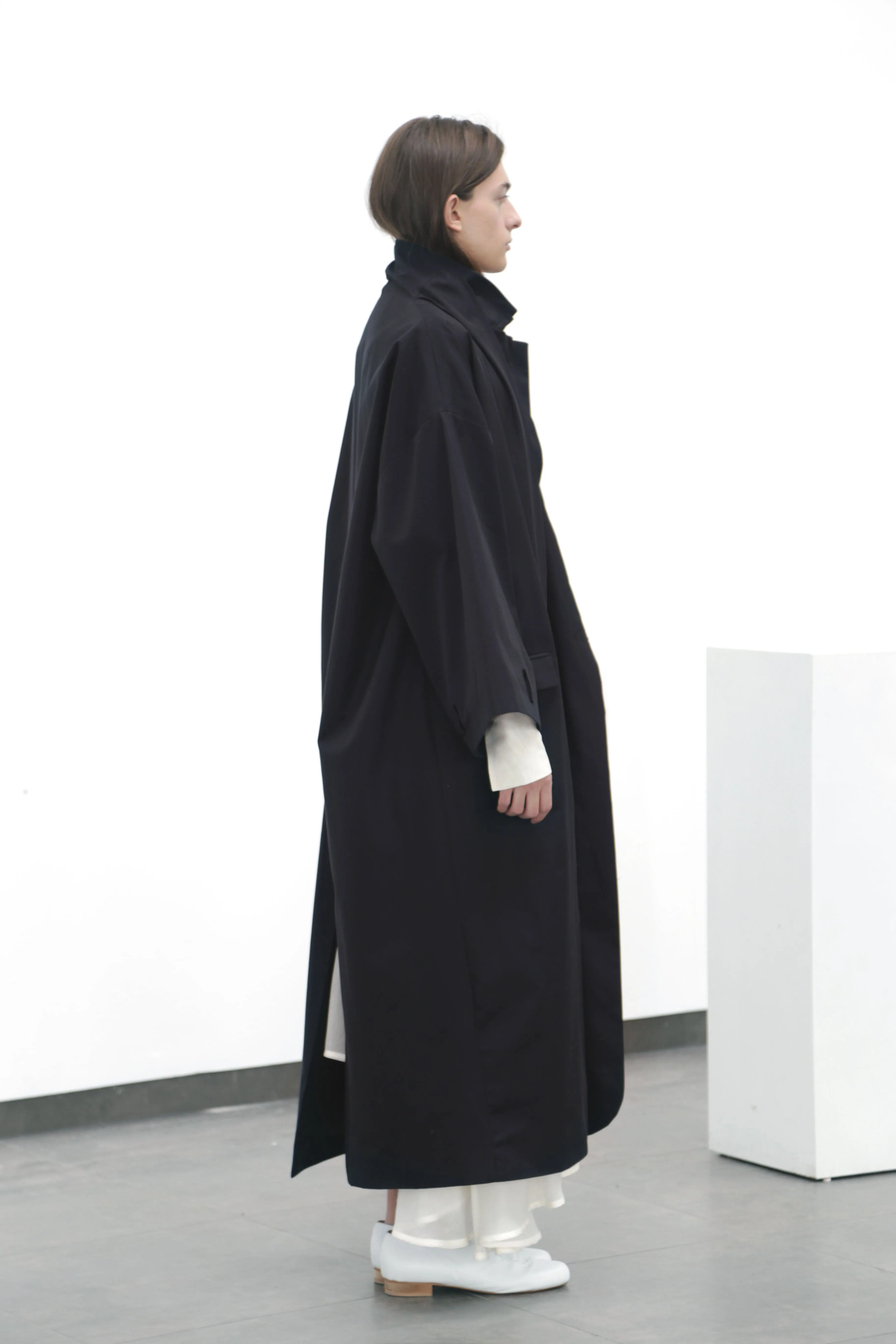 Black cotton coat (S)