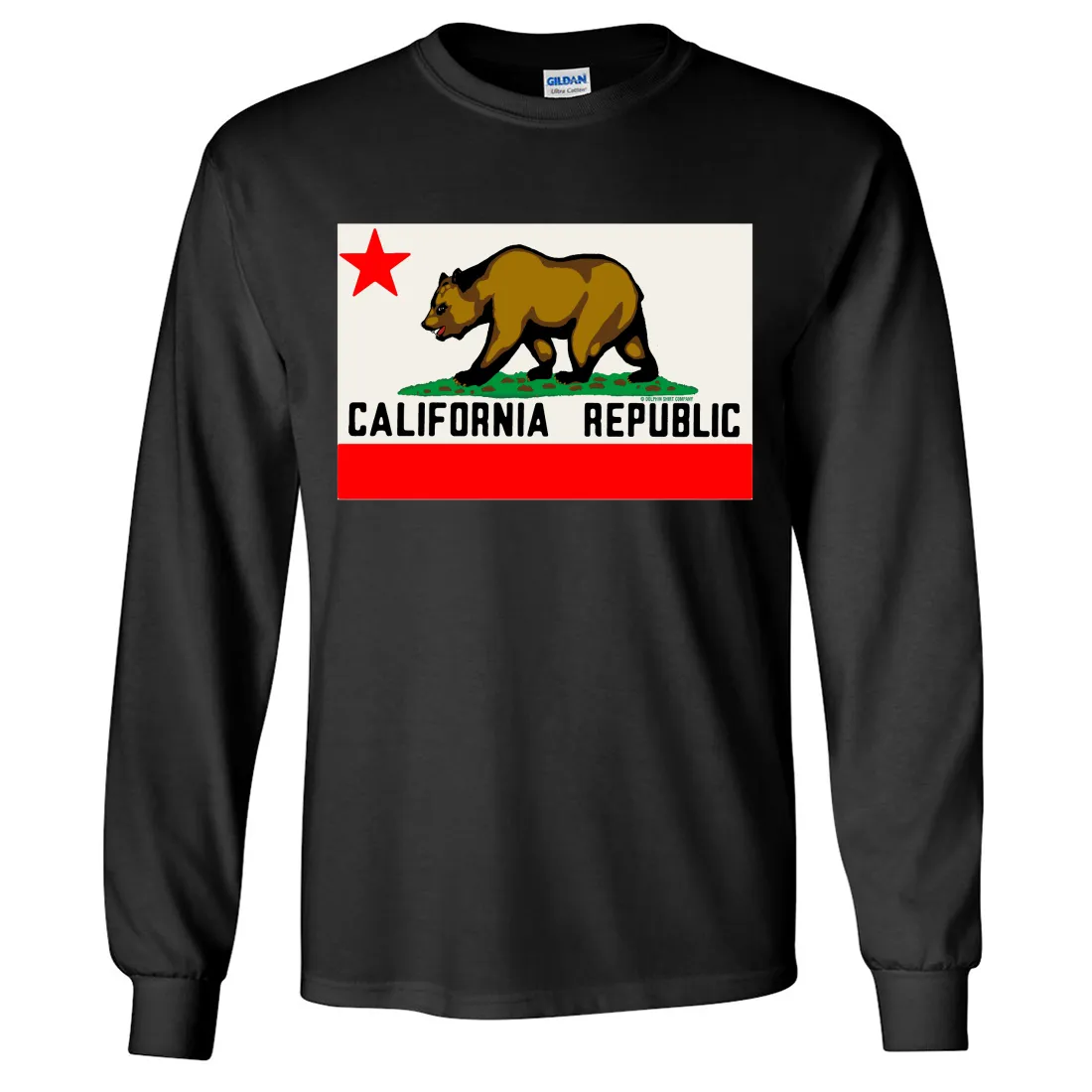 California Republic Original Bear Flag Long Sleeve Shirt