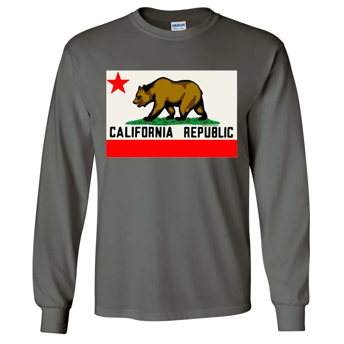 California Republic Original Bear Flag Long Sleeve Shirt