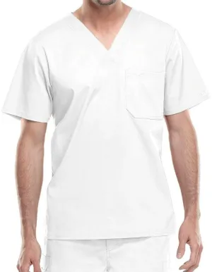 Cherokee WorkWear Men's Double Chest Pocket V-Neck Scrub Top