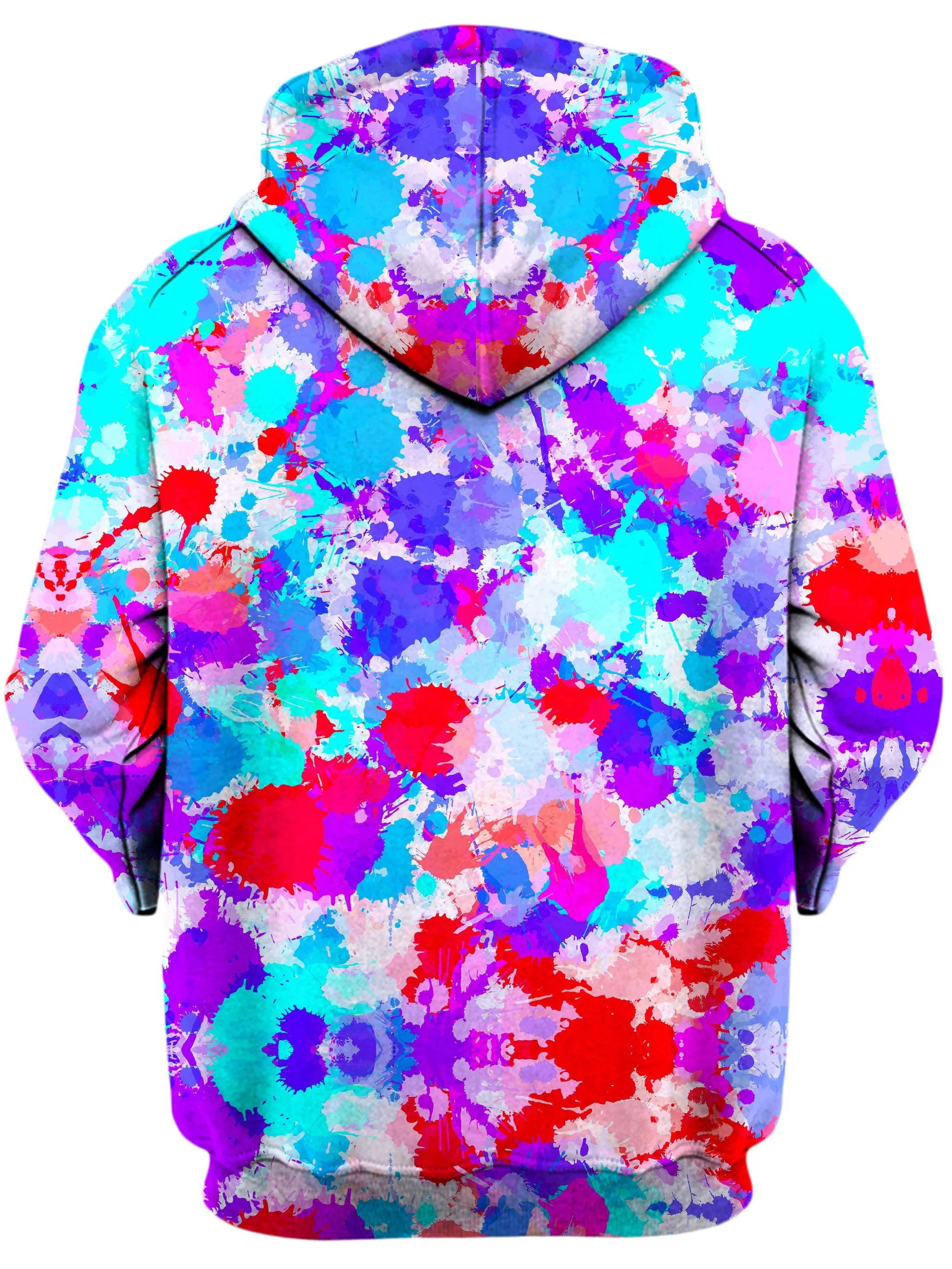 Cherry Frost Paint Splatter Unisex Zip-Up Hoodie