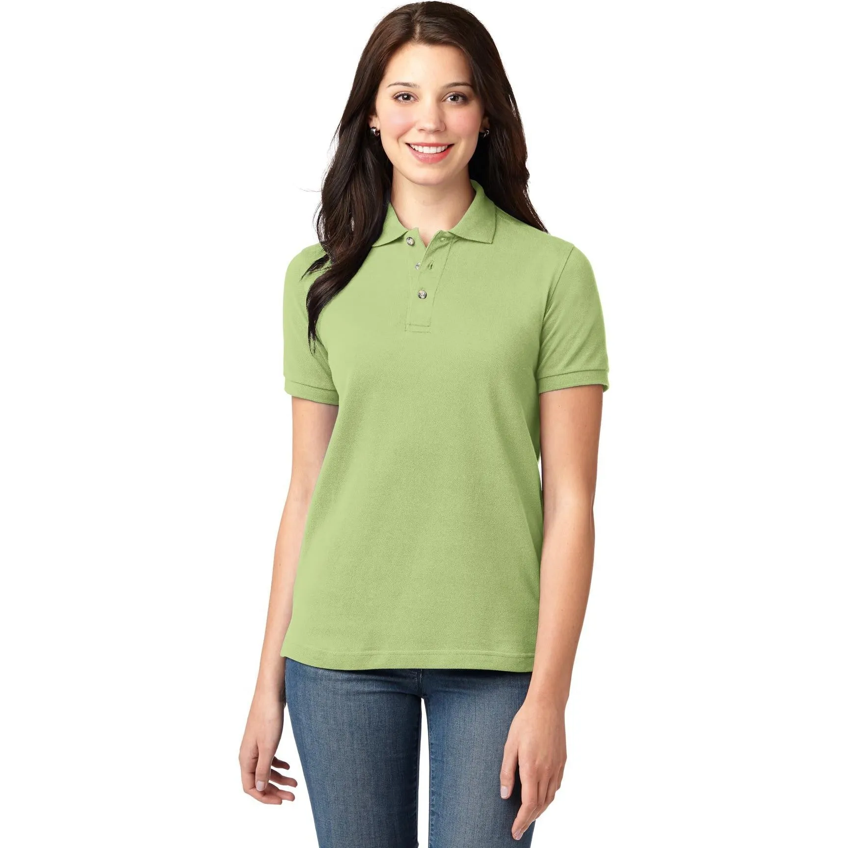 CLOSEOUT - Port Authority Ladies Heavyweight Cotton Pique Polo