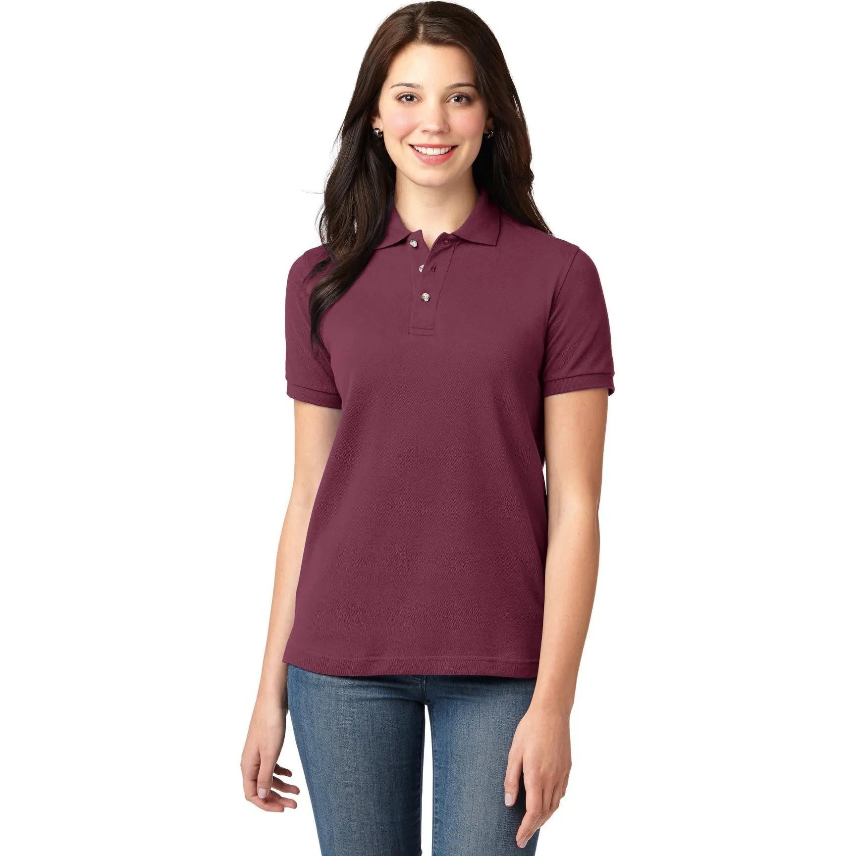 CLOSEOUT - Port Authority Ladies Heavyweight Cotton Pique Polo