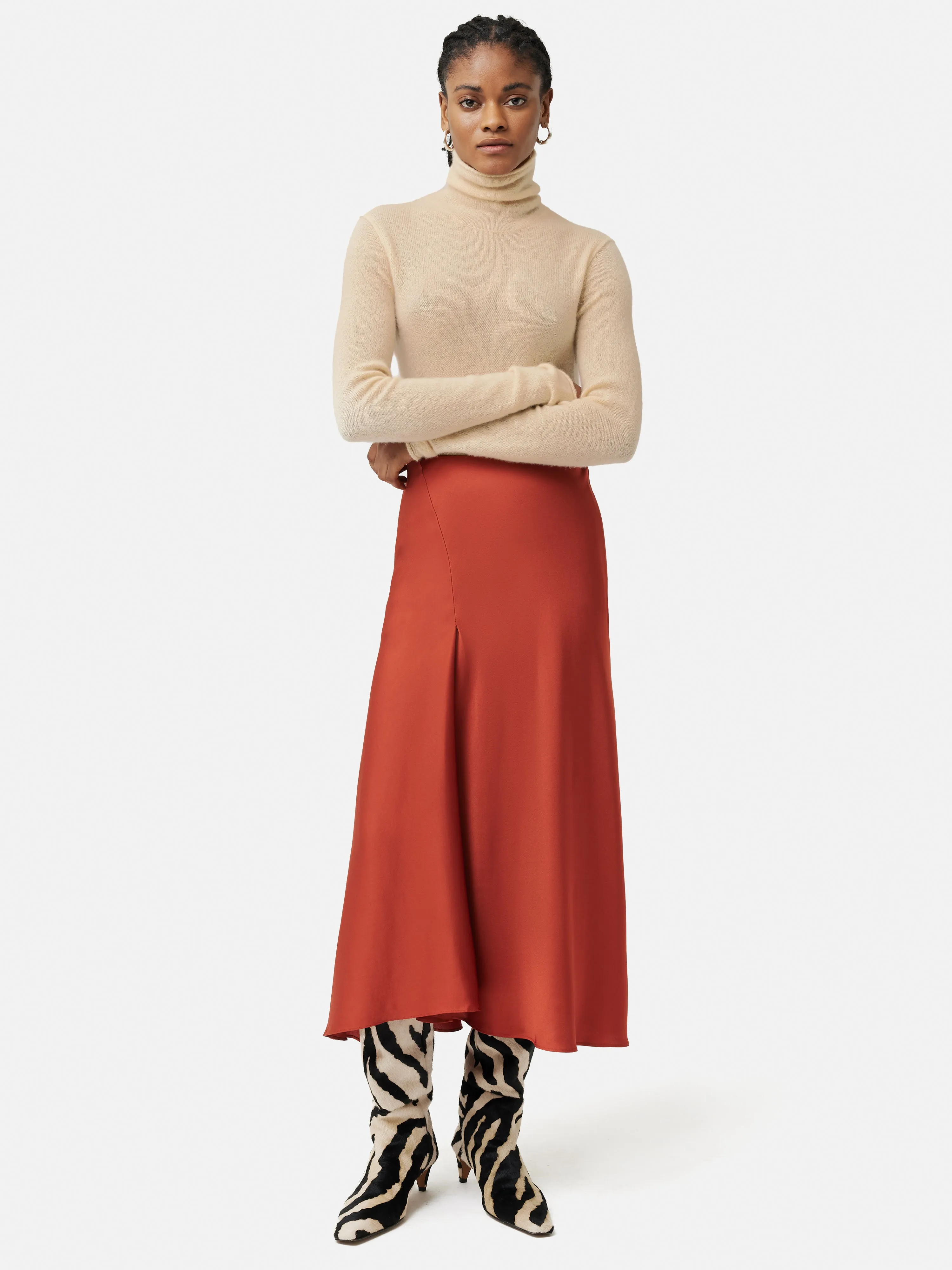 Cloud Cashmere Roll Neck | Cream