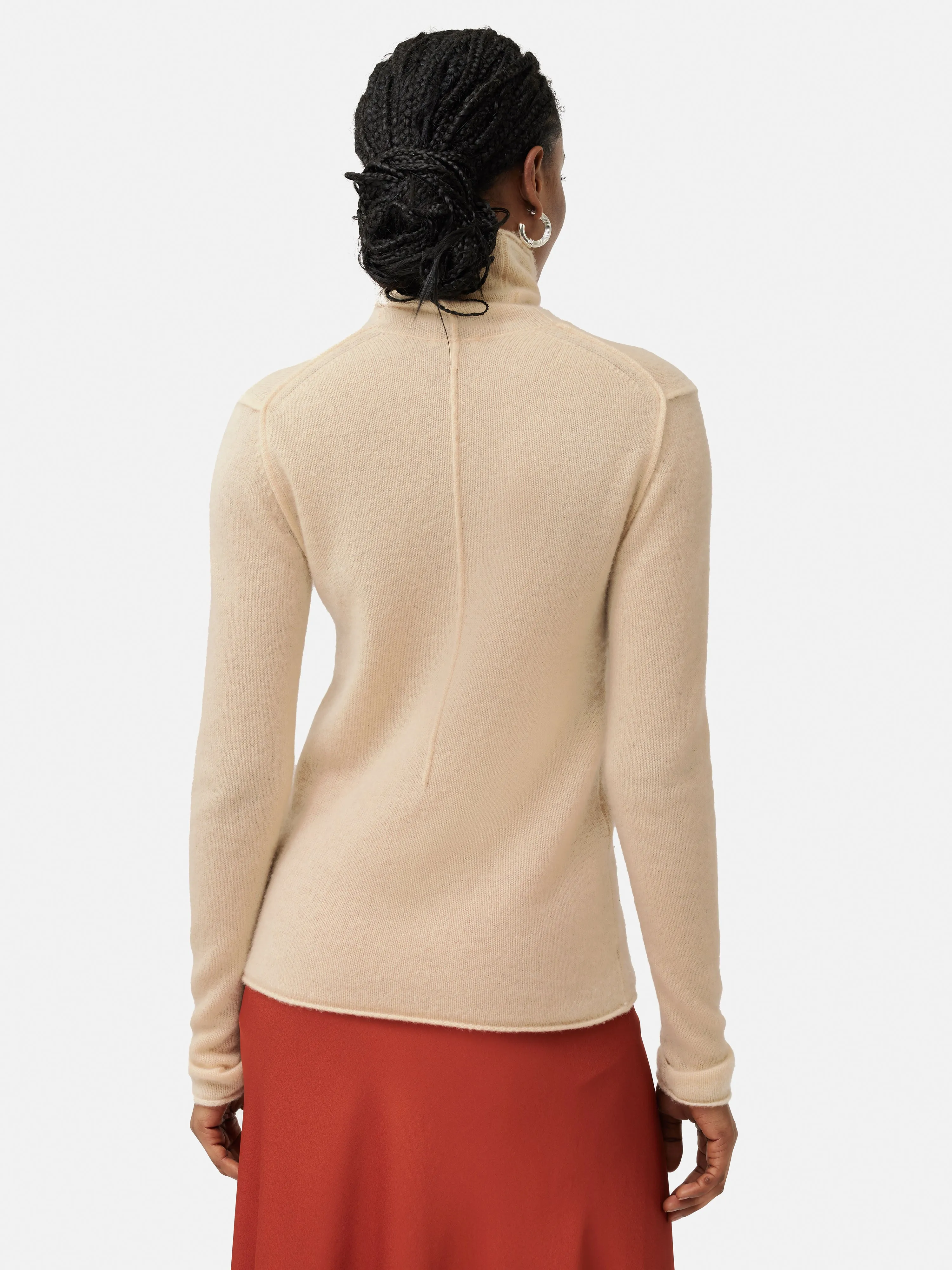 Cloud Cashmere Roll Neck | Cream