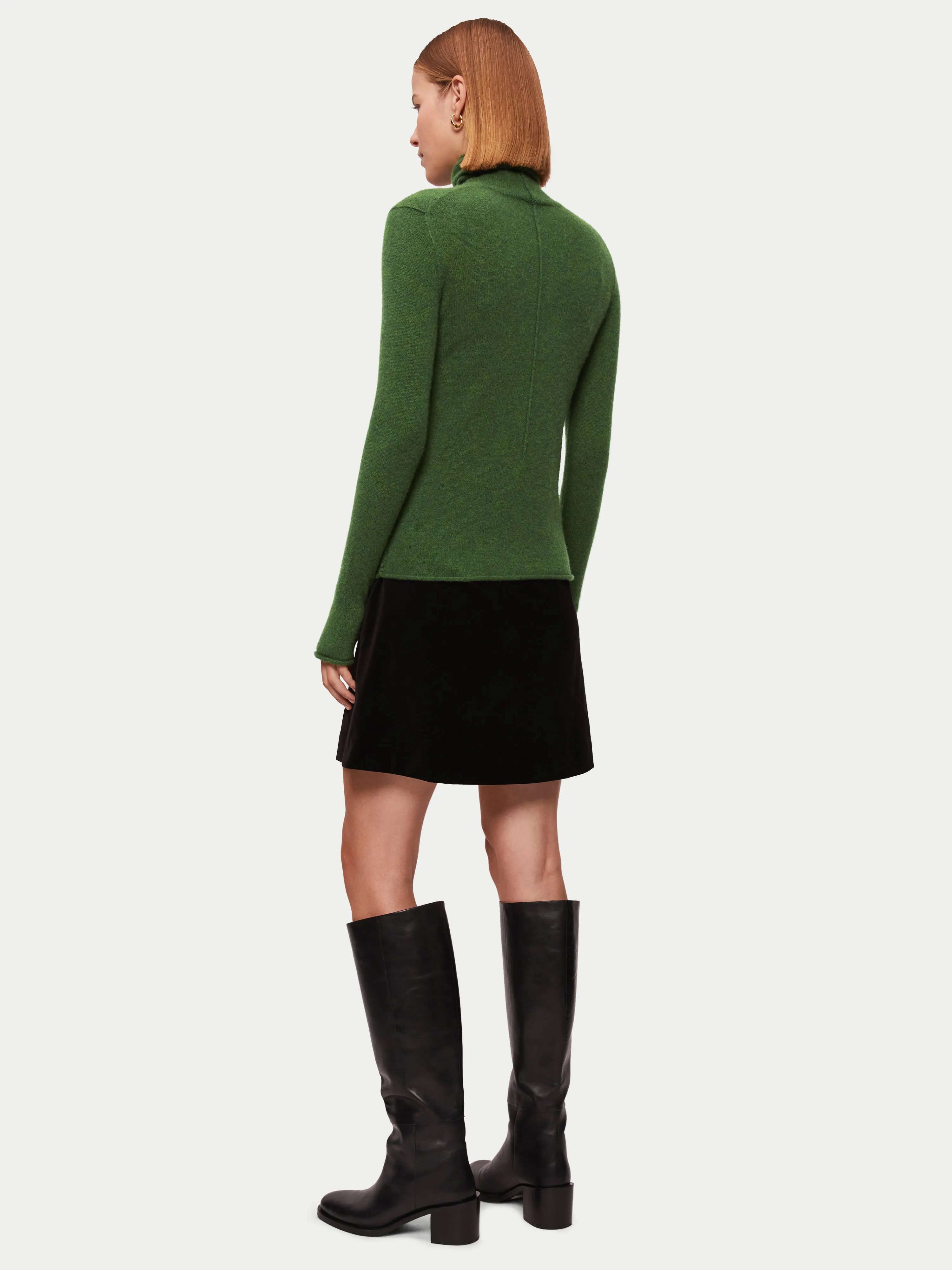 Cloud Cashmere Roll Neck | Green