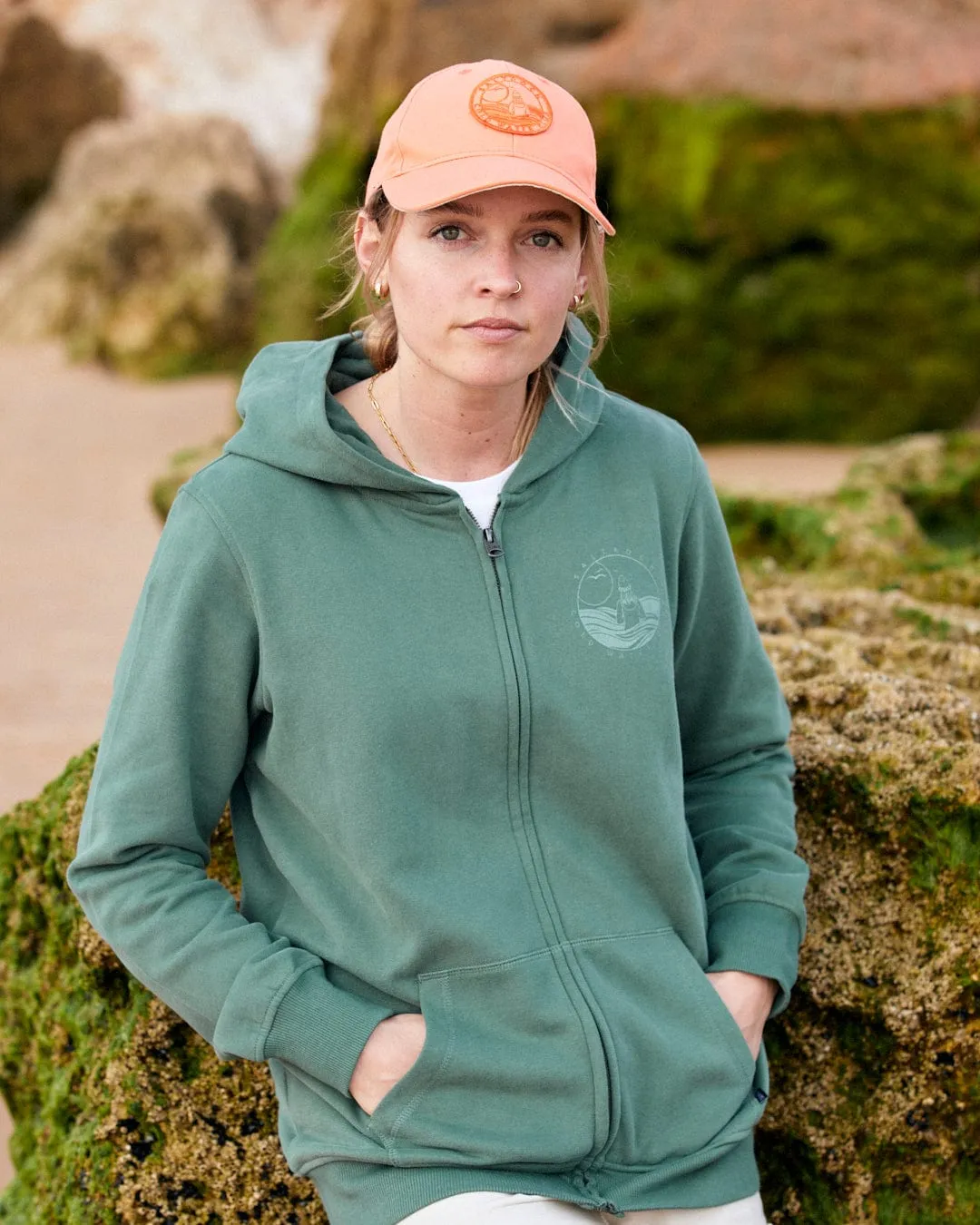 Coldwater Club - Ladies Zip Hoodie - Green