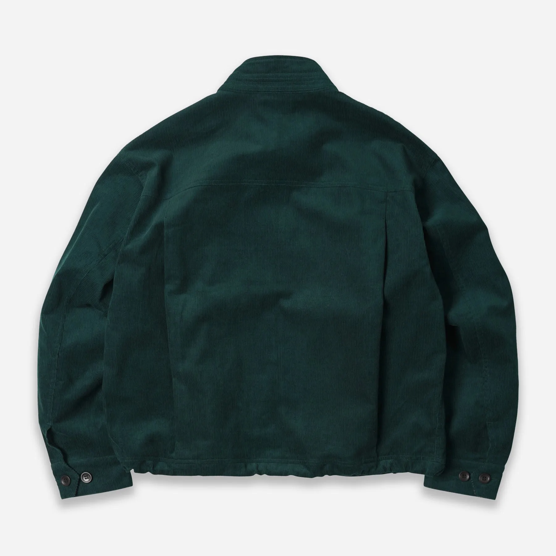 CORDUROY BUDDY HARRINGTON JACKET - DARK GREEN