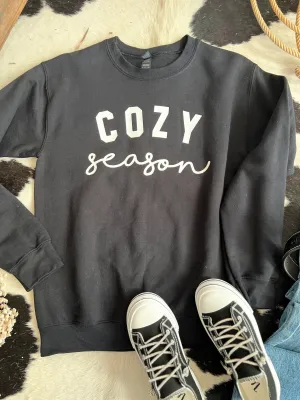 Cozy Season Graphic Crew Neck Sweatshirt - 3 Colors