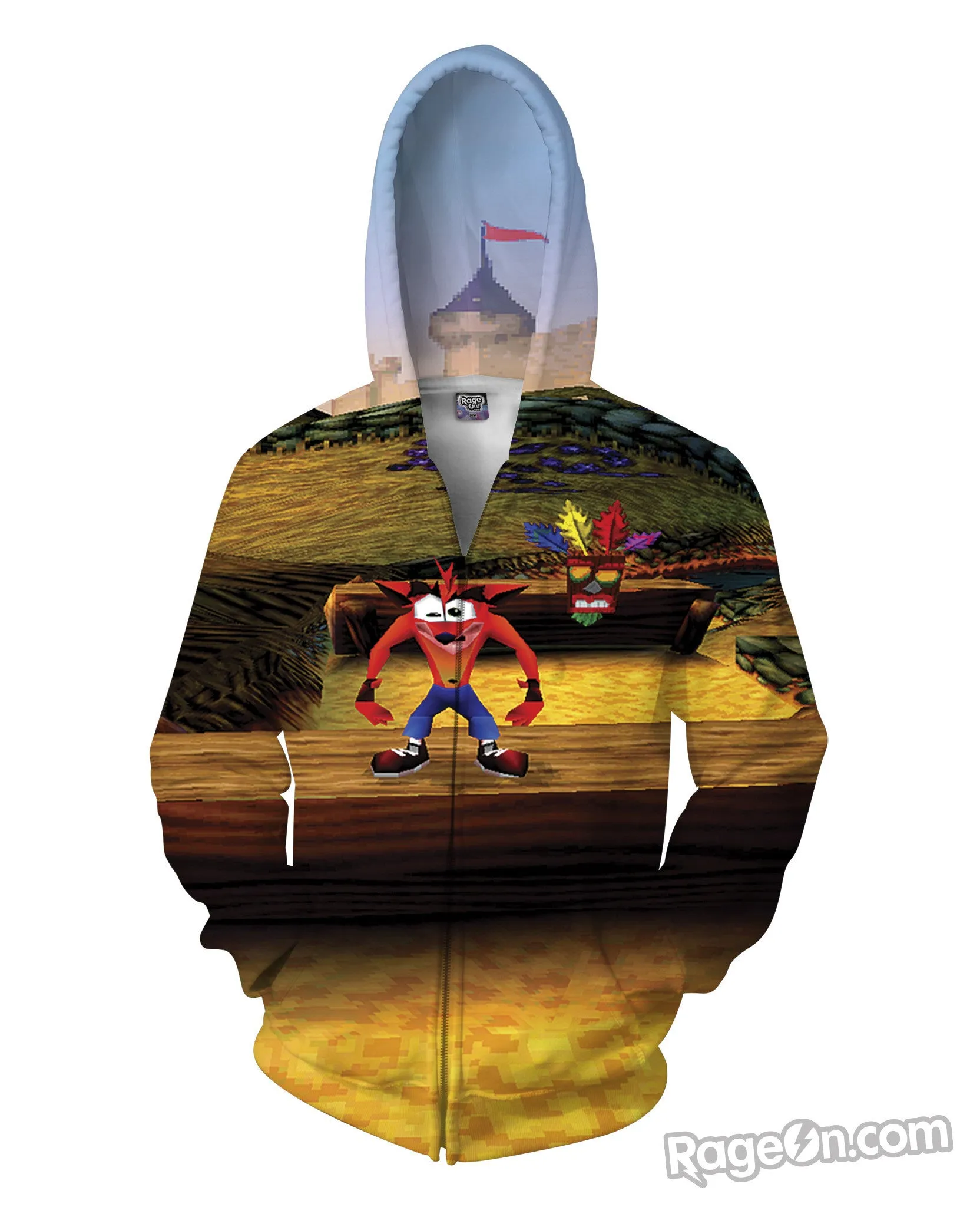 Crash Bandicoot Zip-Up Hoodie