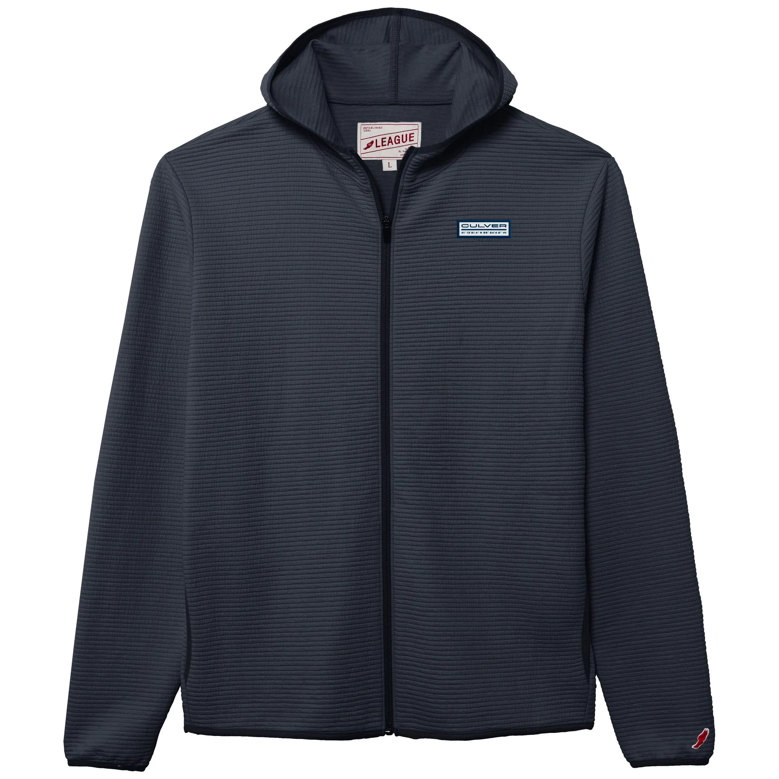 Culver Coordinates Summit Full Zip Hood - Washed Dark Navy