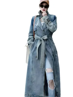 Denim Trench Coat