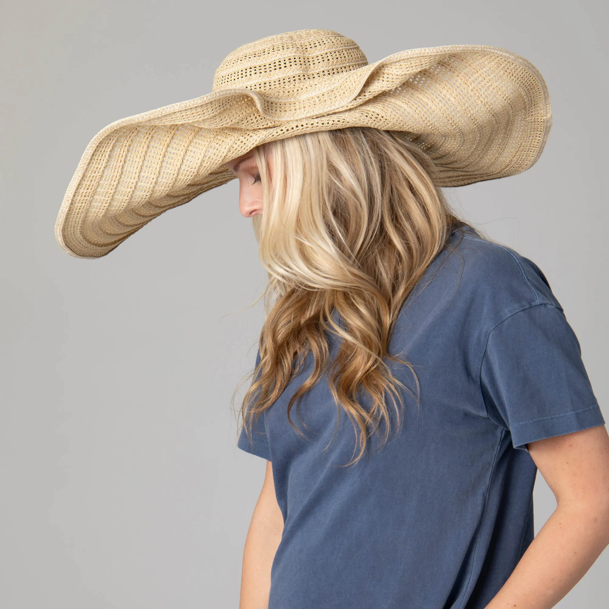 Dune -  Women's Wide Brim Round Crown Floppy