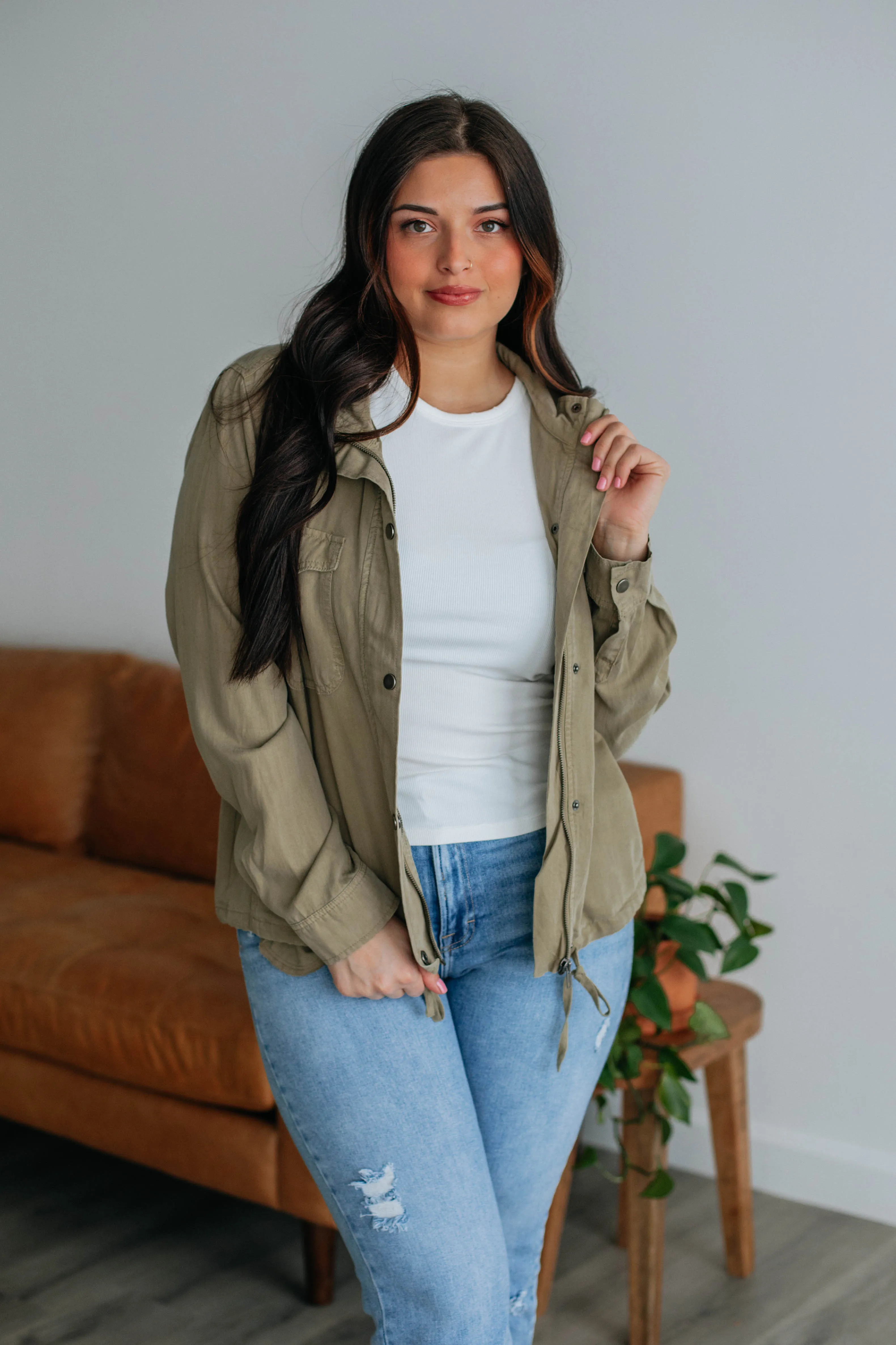 Finnegan Lightweight Jacket - Olive