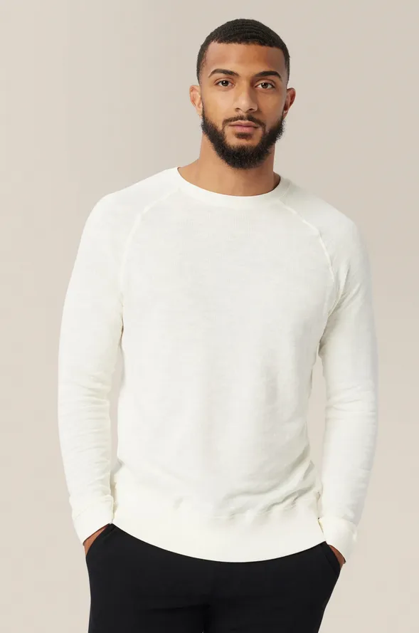 Good Man Varsity Crew, White/Natural