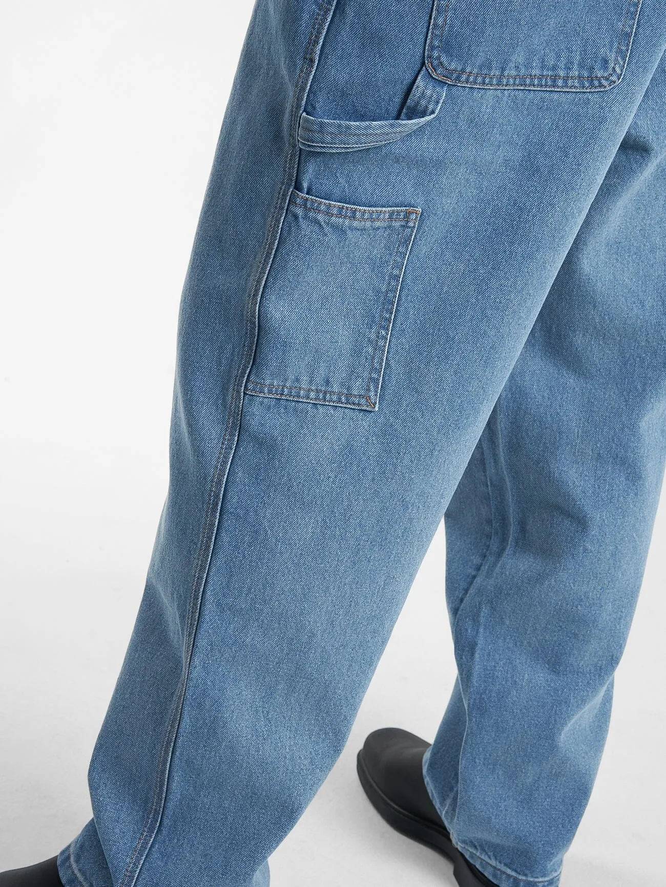 Hard Yakka X Thrills Big Slacker Carpenter Jean - Drill Blue