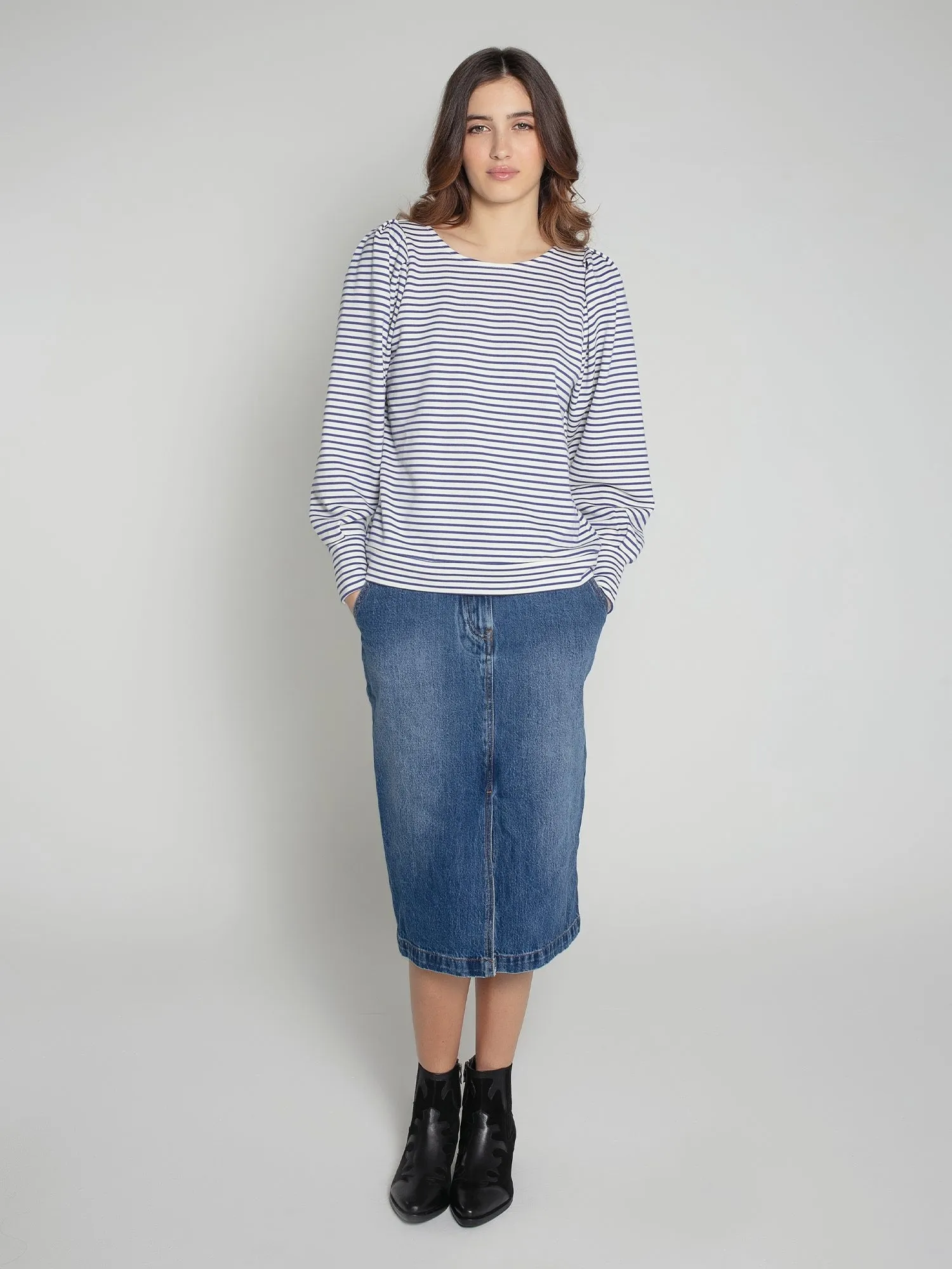 Helena Sweatshirt in Navy Mix