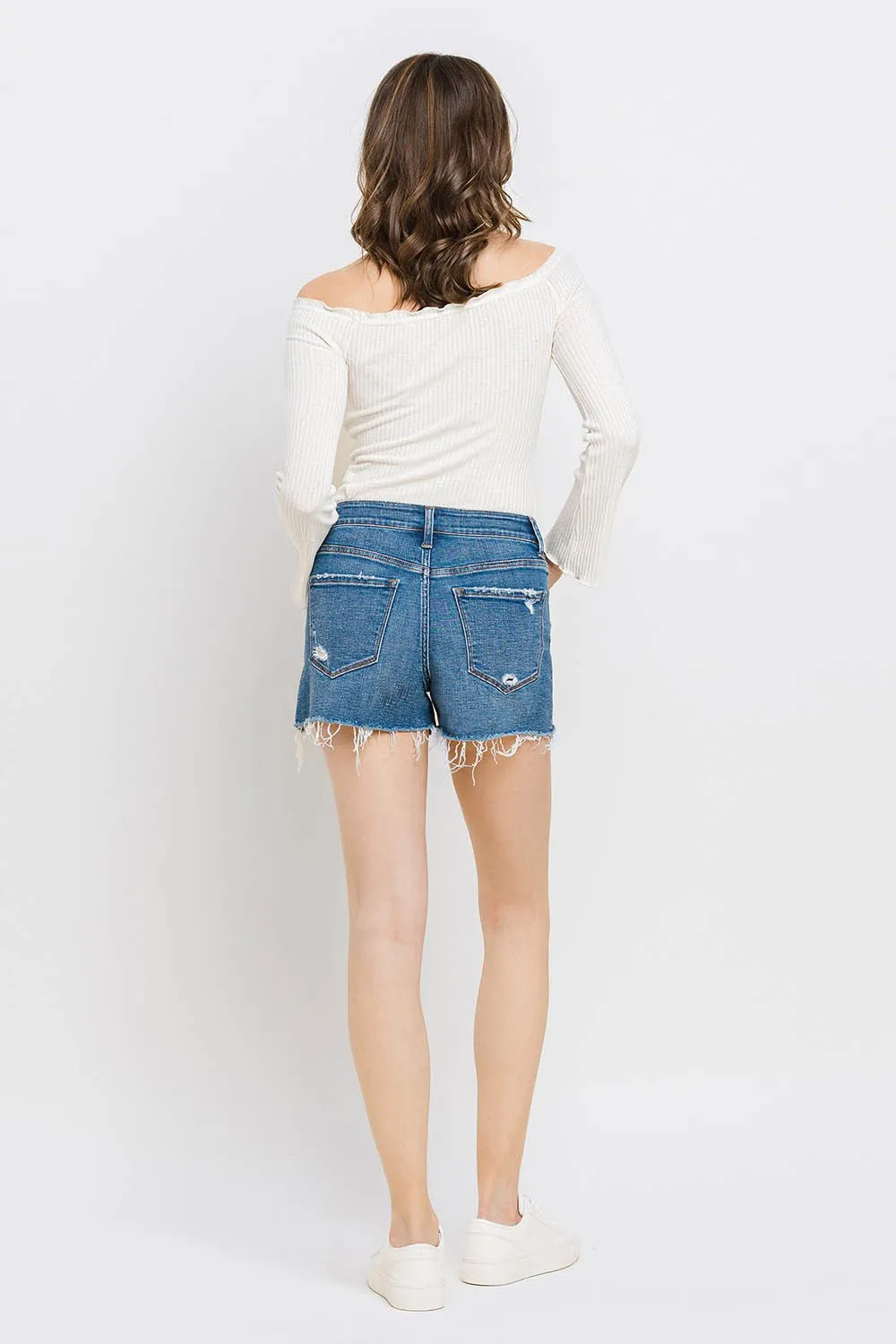 High Rise Regular Shorts in Co-pilot