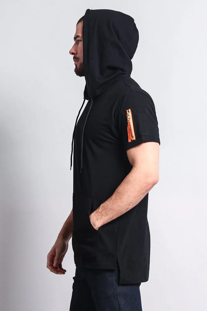 Hooded MA-1 Bomber Flight Style T-Shirt