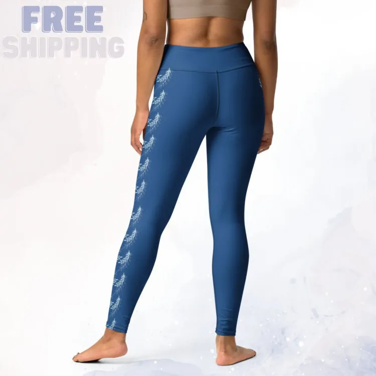 Indigo Blue Side Detail Comfy Leggings