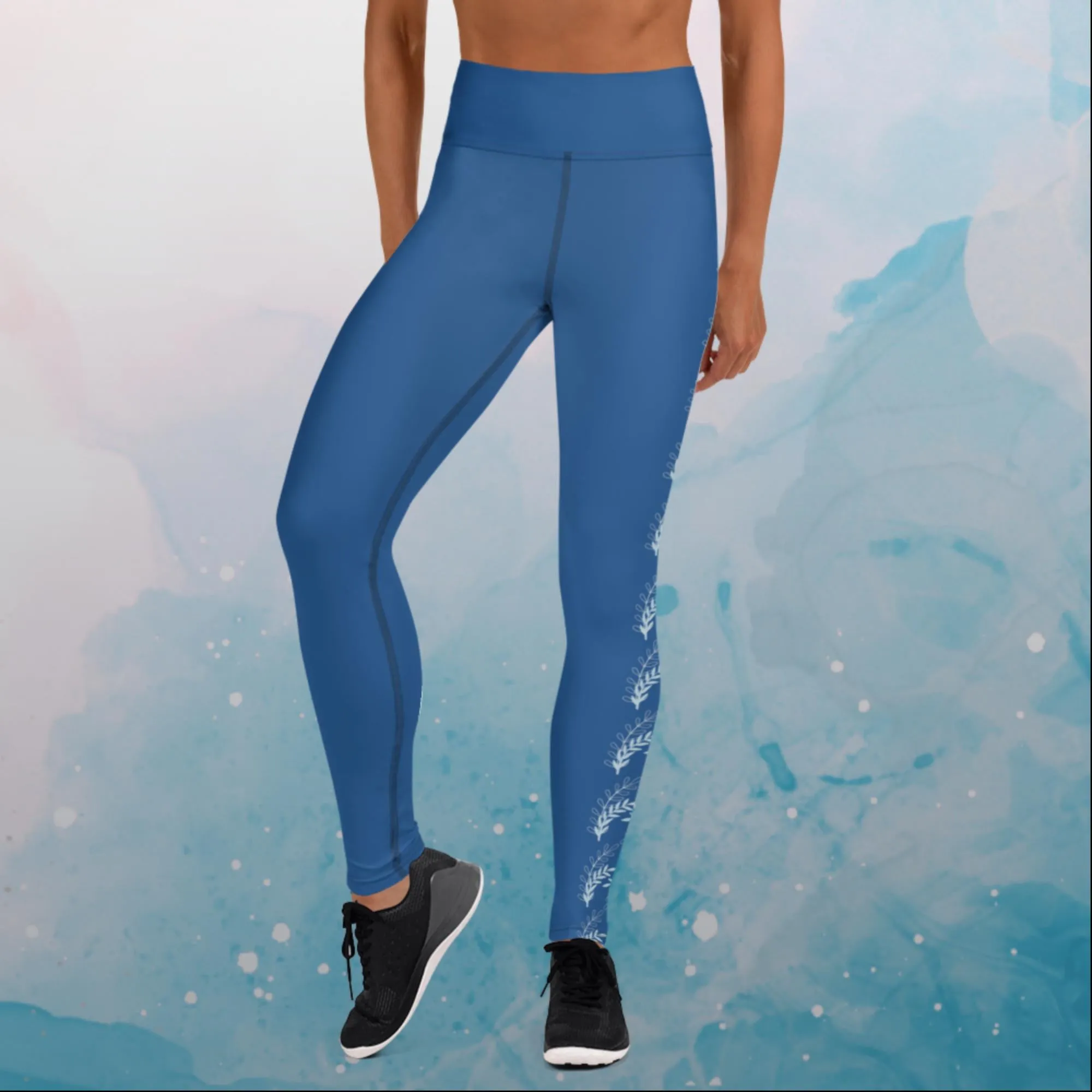 Indigo Blue Side Detail Comfy Leggings