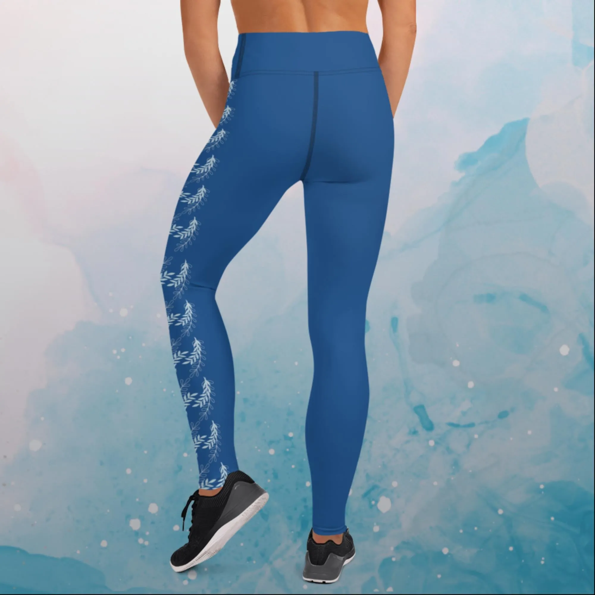 Indigo Blue Side Detail Comfy Leggings