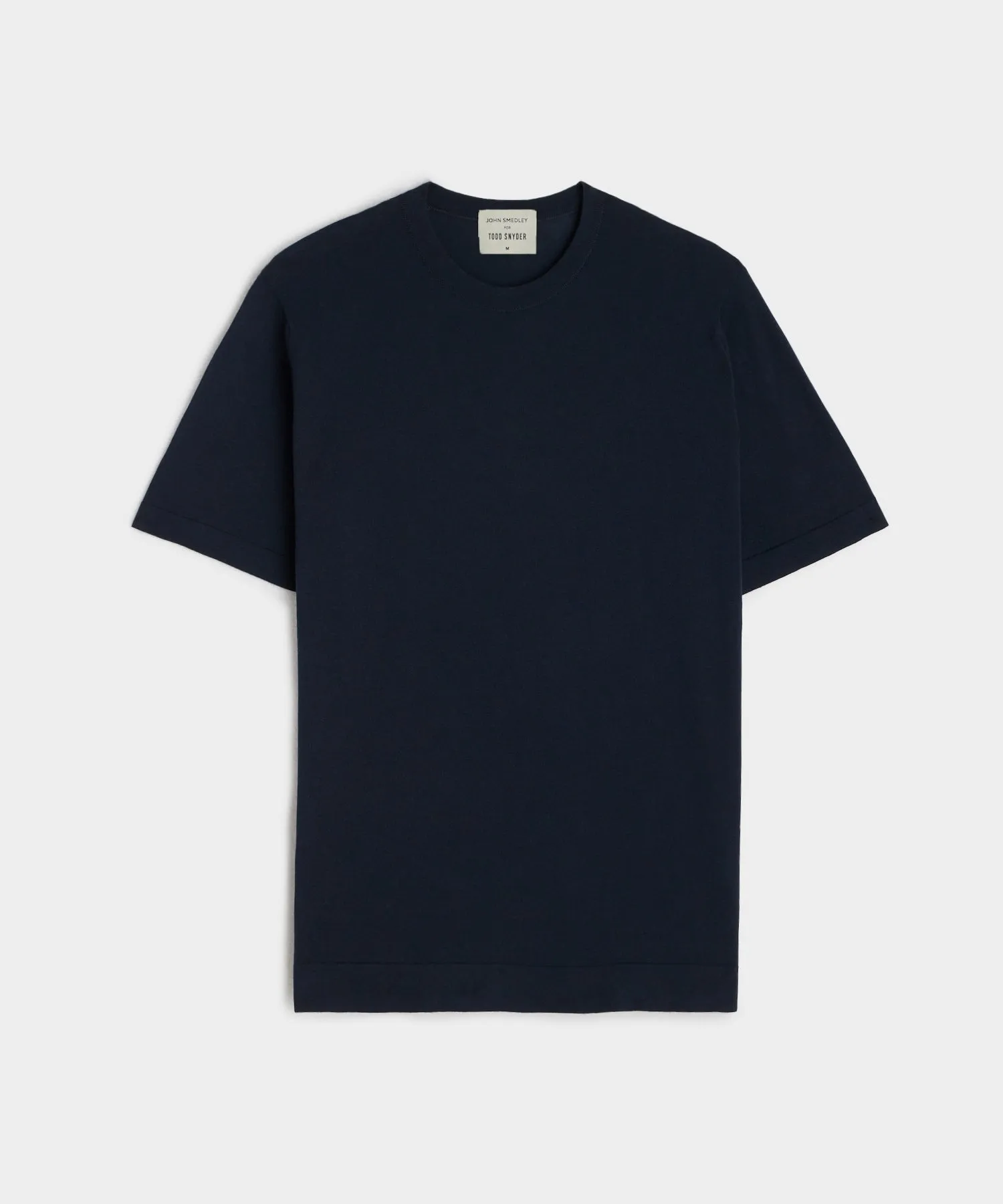 John Smedley Lorca Short Sleeve Knit Shirt in Navy