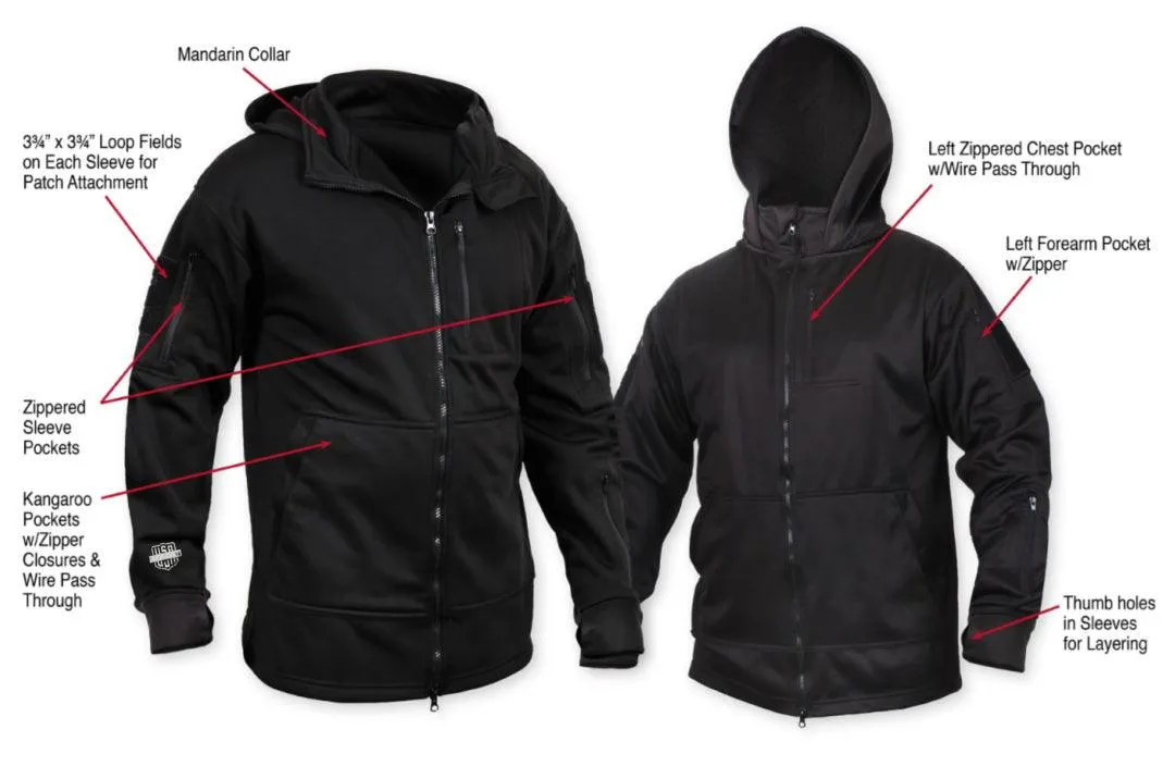 Legendary 'Concealer' Zip Up Tactical Motorcycle Hoodie