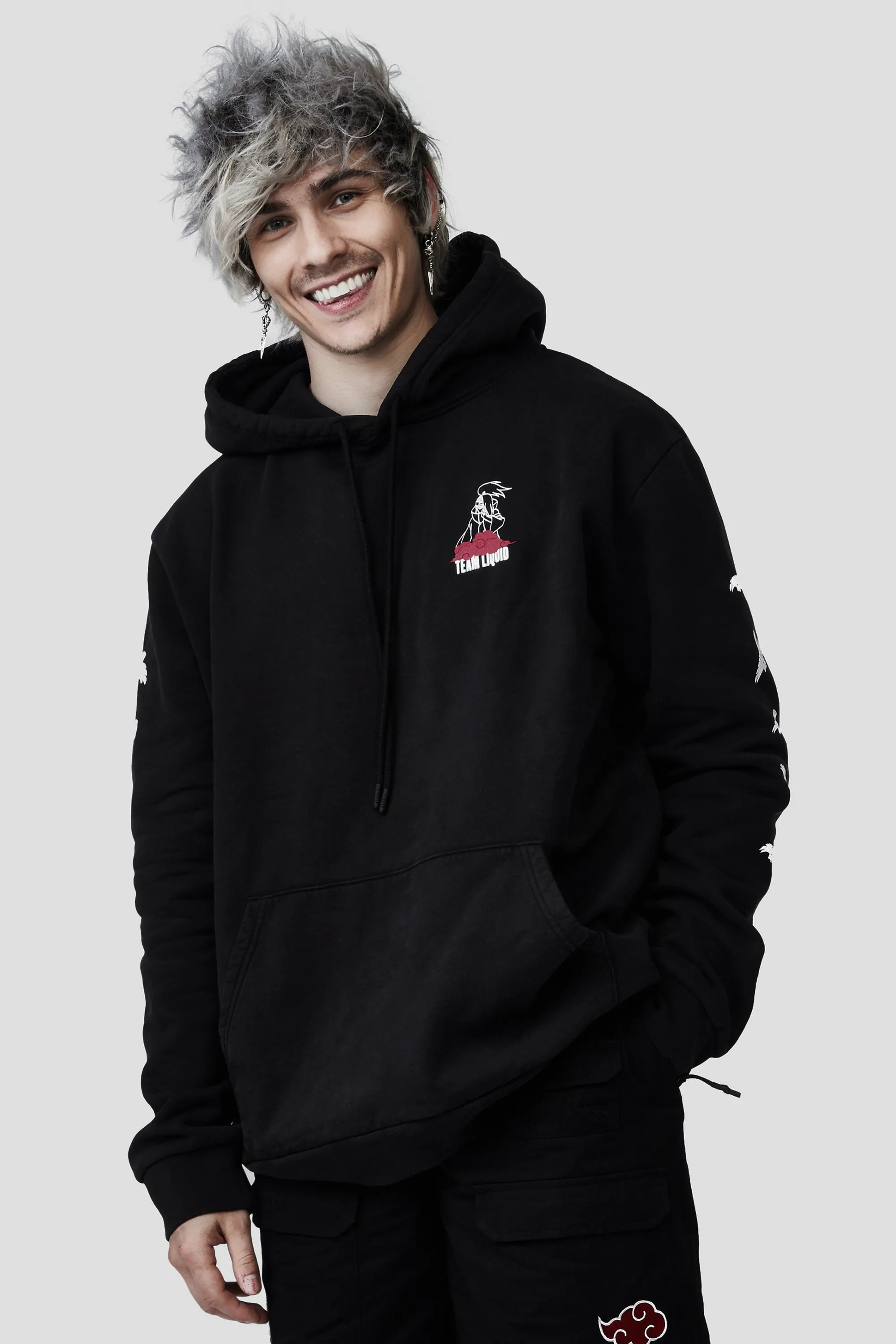 LIQUID x NARUTO AKATSUKI DEIDARA ARTWORK HOODIE